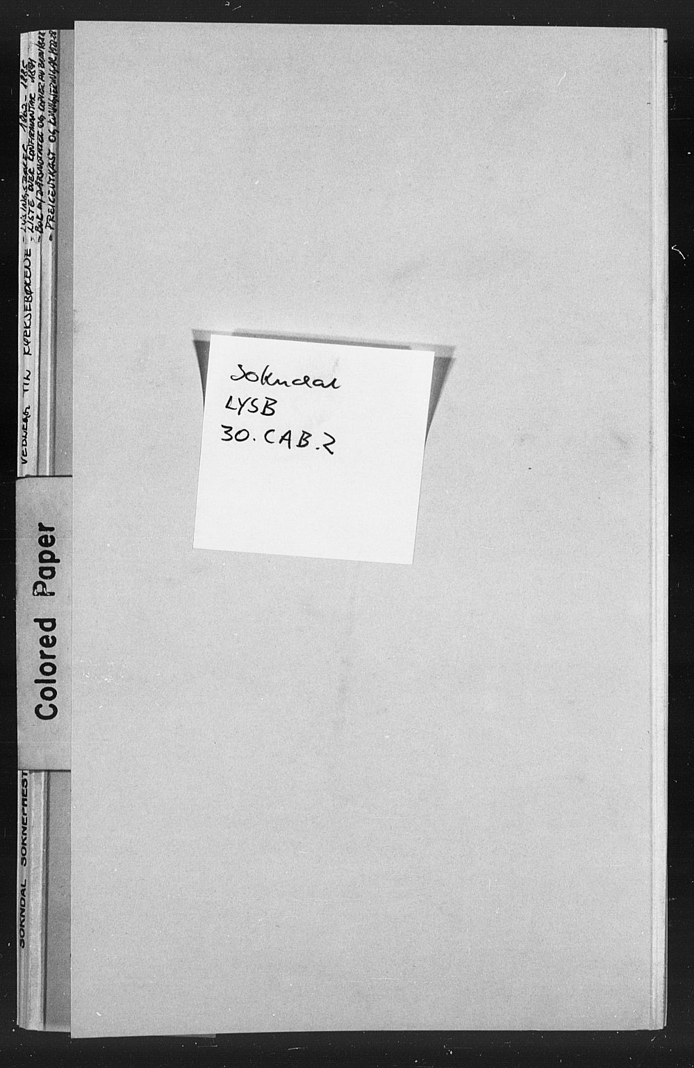 Sokndal sokneprestkontor, SAST/A-101808: Banns register no. 30CAB2, 1862-1885