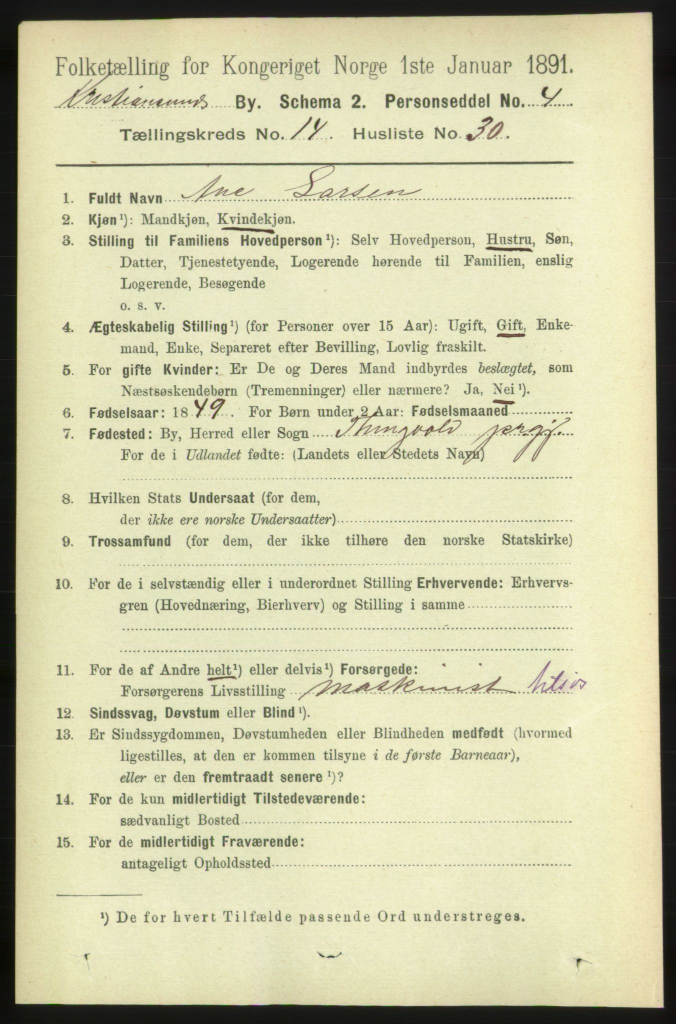 RA, 1891 census for 1503 Kristiansund, 1891, p. 10590