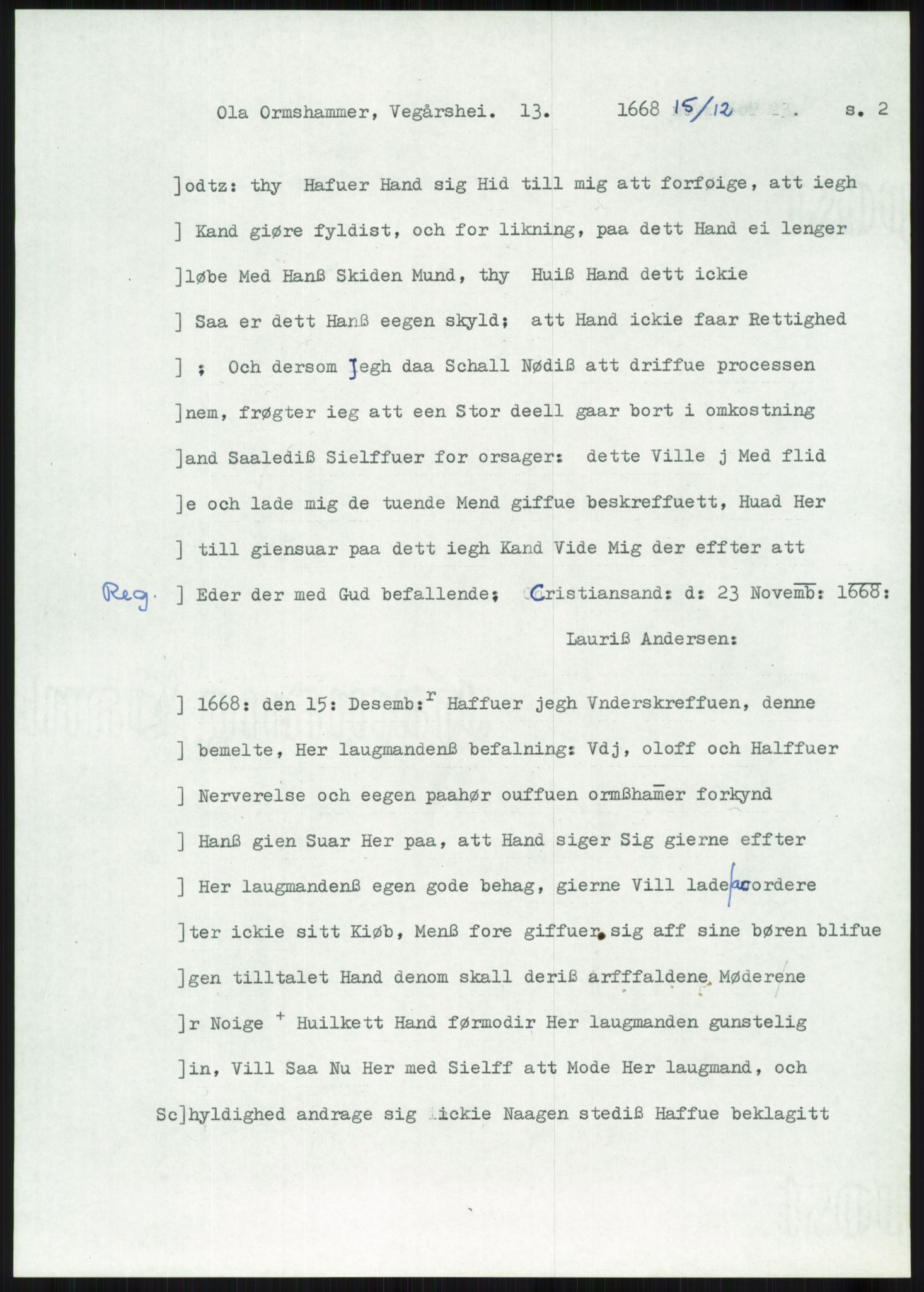 Samlinger til kildeutgivelse, Diplomavskriftsamlingen, AV/RA-EA-4053/H/Ha, p. 3686