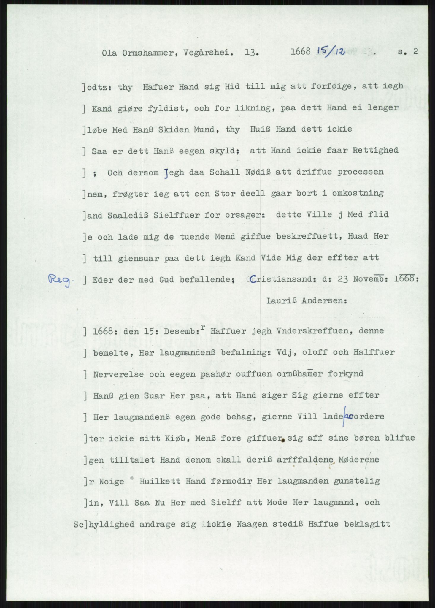 Samlinger til kildeutgivelse, Diplomavskriftsamlingen, RA/EA-4053/H/Ha, p. 3686