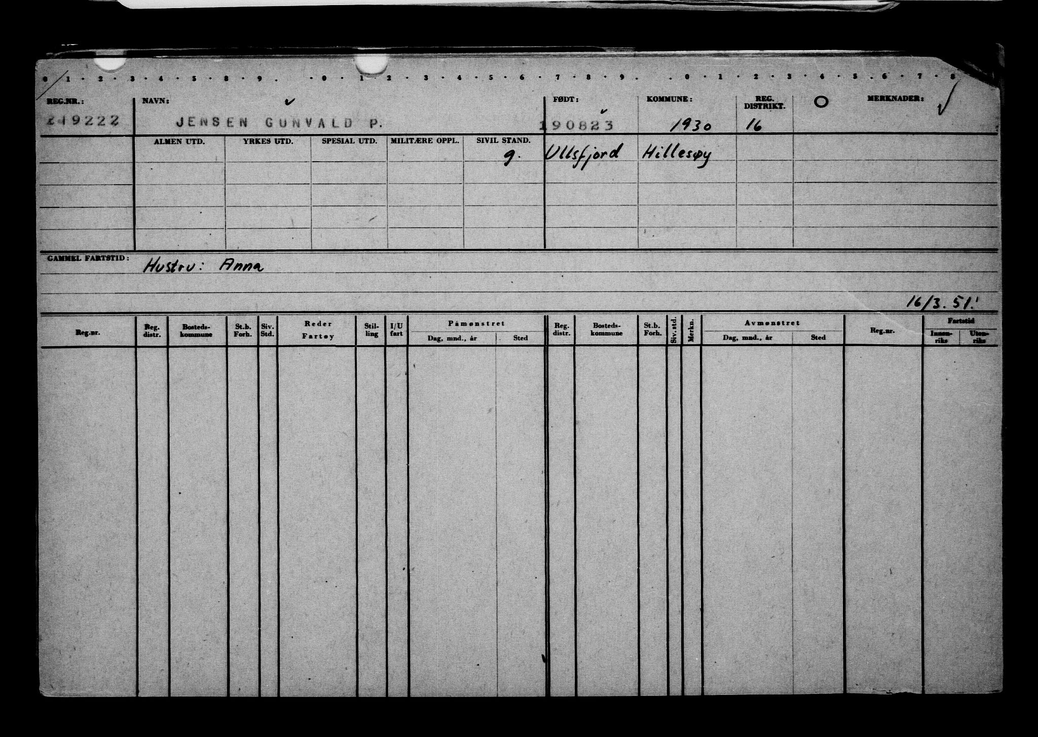 Direktoratet for sjømenn, AV/RA-S-3545/G/Gb/L0222: Hovedkort, 1923, p. 143