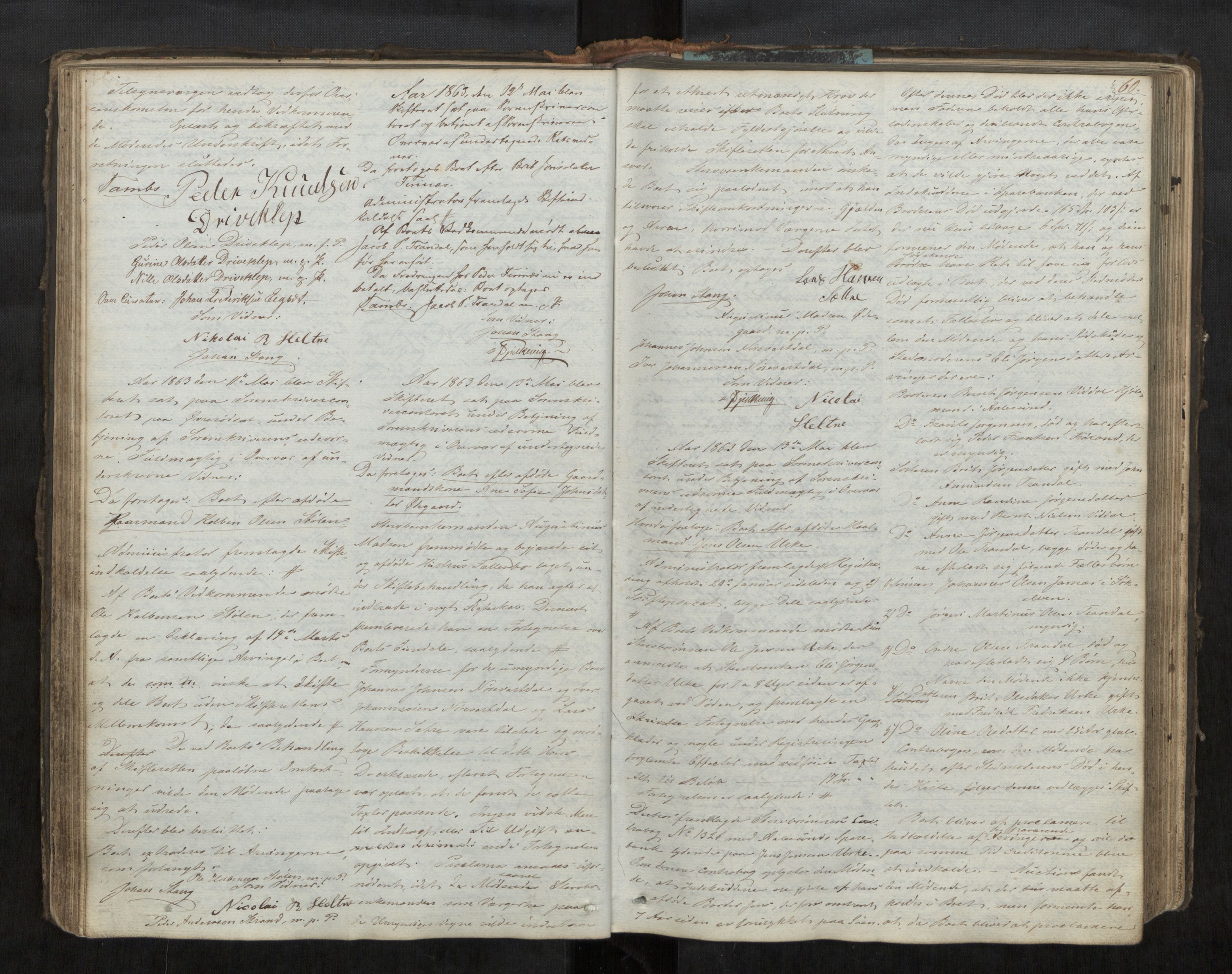 Søre Sunnmøre sorenskriveri, AV/SAT-A-4122/1/3/3B/L0003: Skiftebehandlings- / Skifteforhandlingsprotokollar, 1861-1876, p. 60