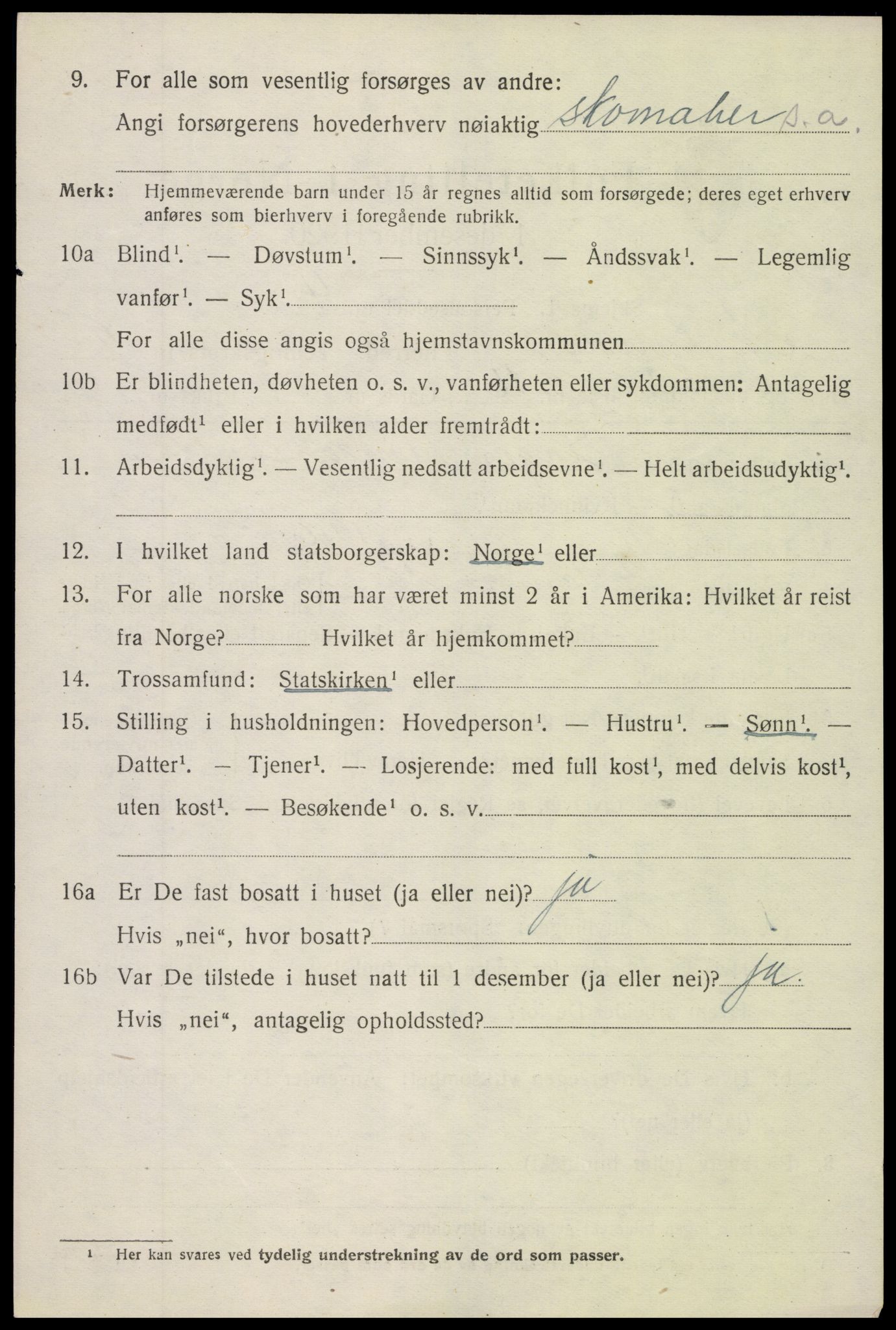 SAH, 1920 census for Nordre Land, 1920, p. 1775