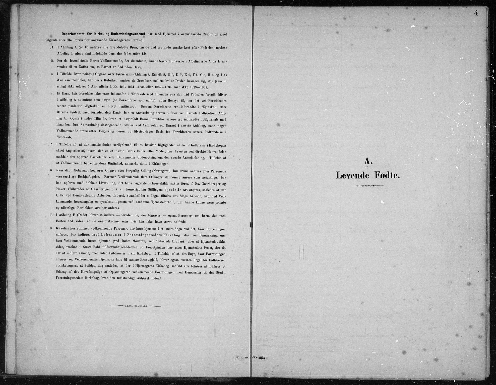 Etne sokneprestembete, SAB/A-75001/H/Haa: Parish register (official) no. D  1, 1879-1919, p. 4