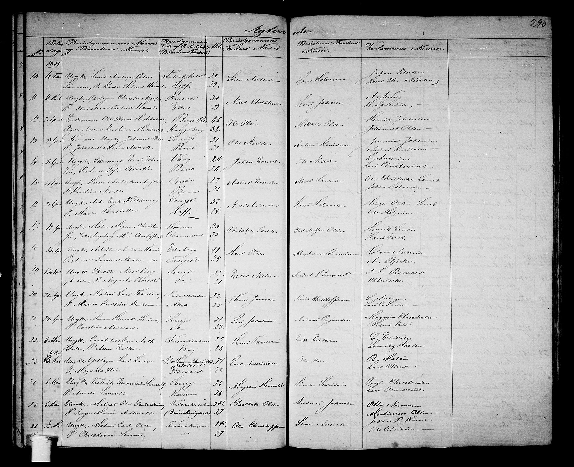 Borre kirkebøker, SAKO/A-338/G/Ga/L0002: Parish register (copy) no. I 2, 1852-1871, p. 290