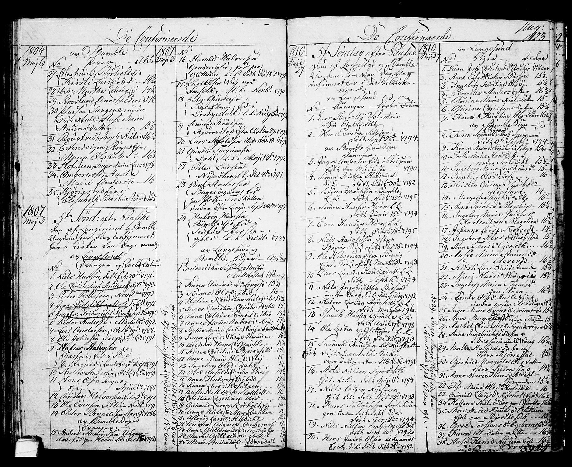 Langesund kirkebøker, AV/SAKO-A-280/G/Ga/L0002: Parish register (copy) no. 2, 1801-1815, p. 123