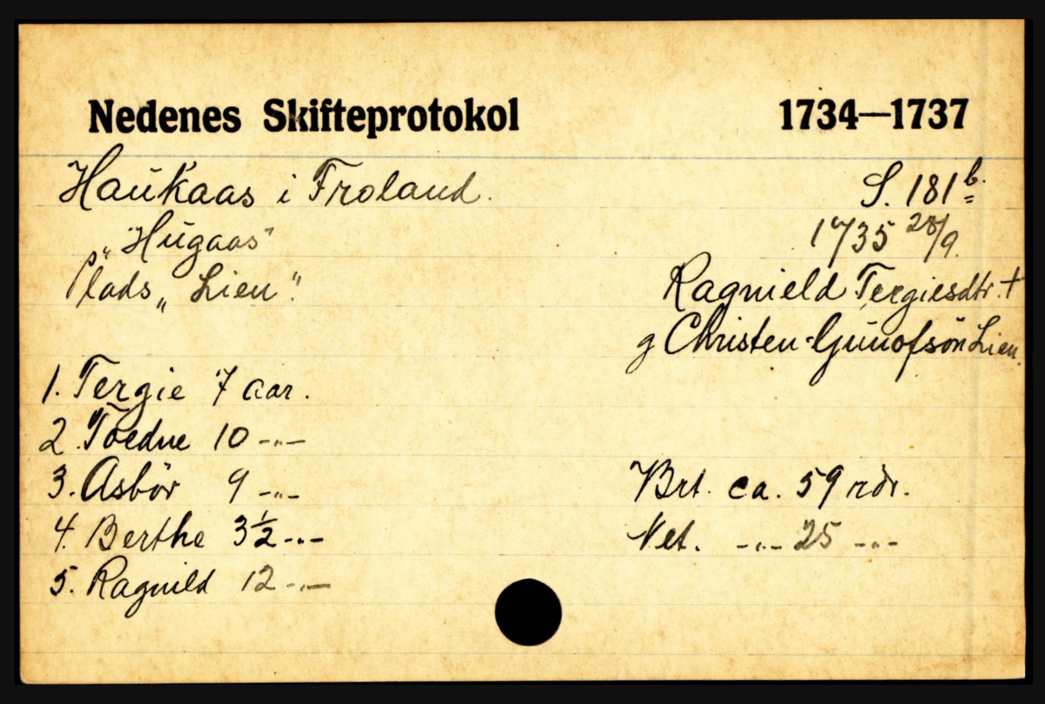 Nedenes sorenskriveri før 1824, AV/SAK-1221-0007/H, p. 11351