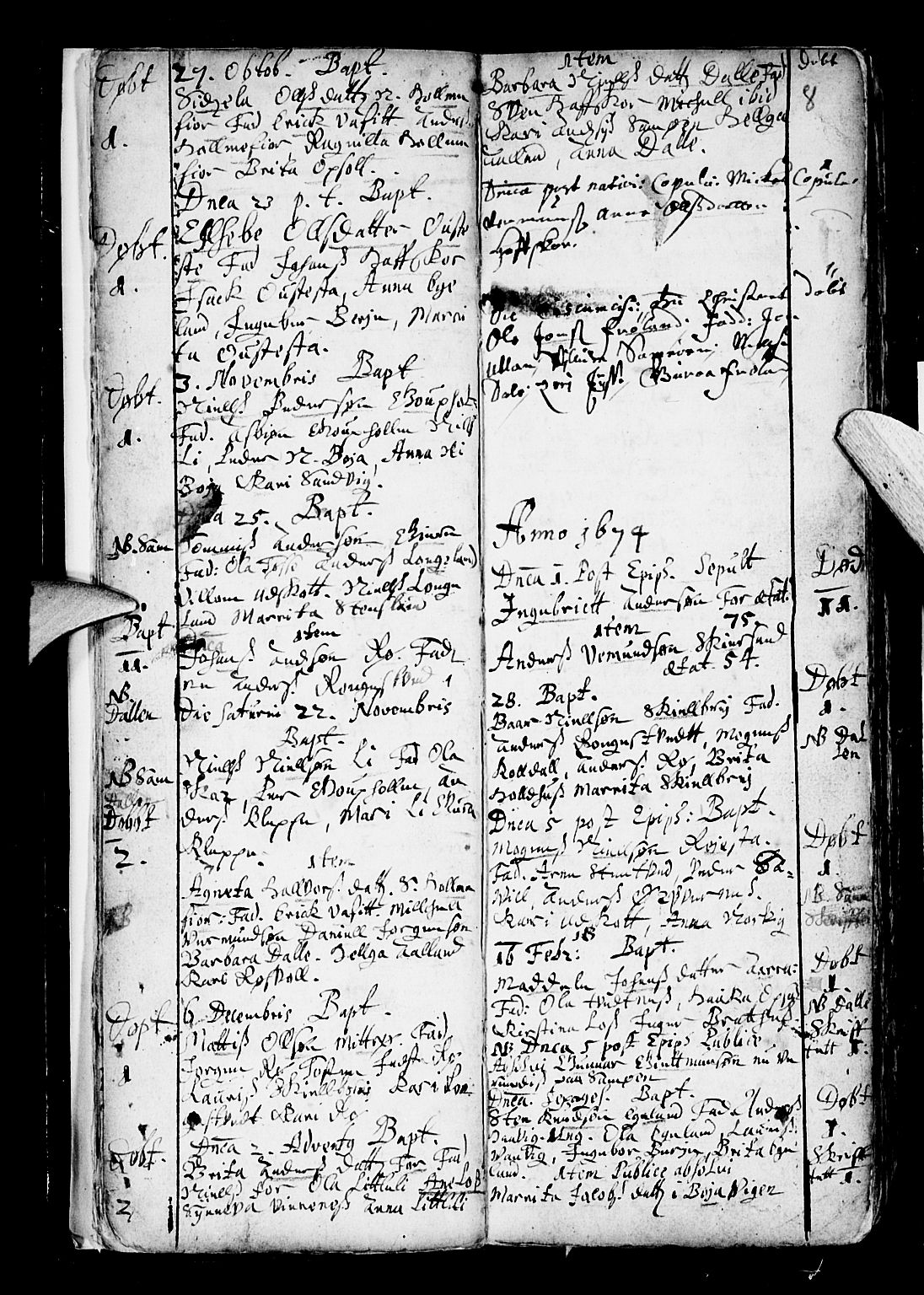 Os sokneprestembete, SAB/A-99929: Parish register (official) no. A 6, 1669-1719, p. 8