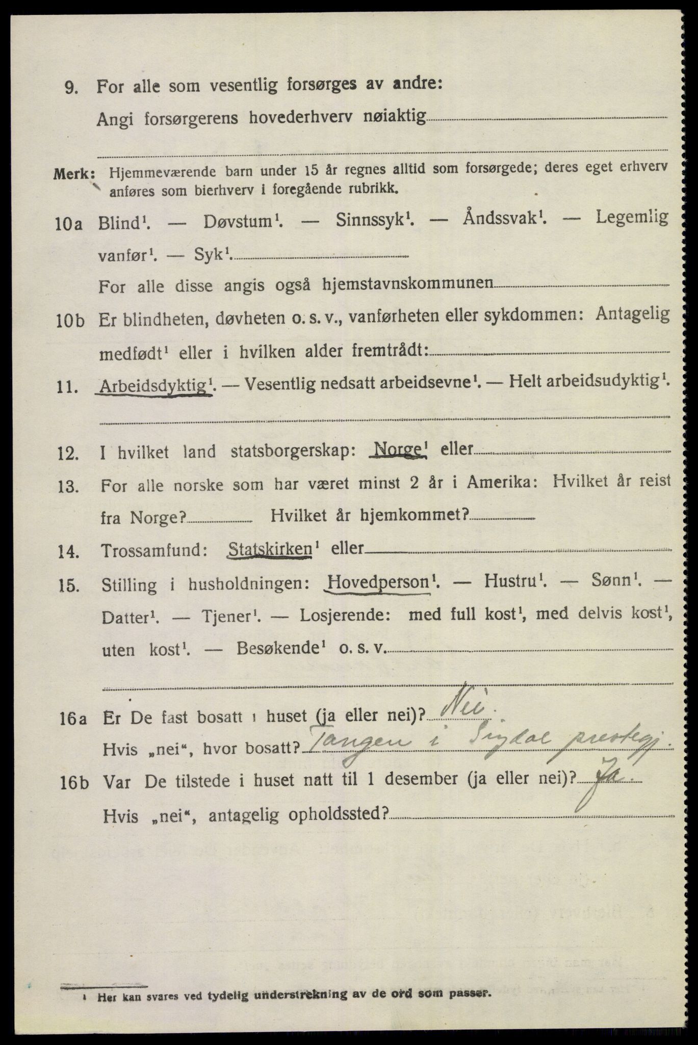 SAKO, 1920 census for Sigdal, 1920, p. 8887