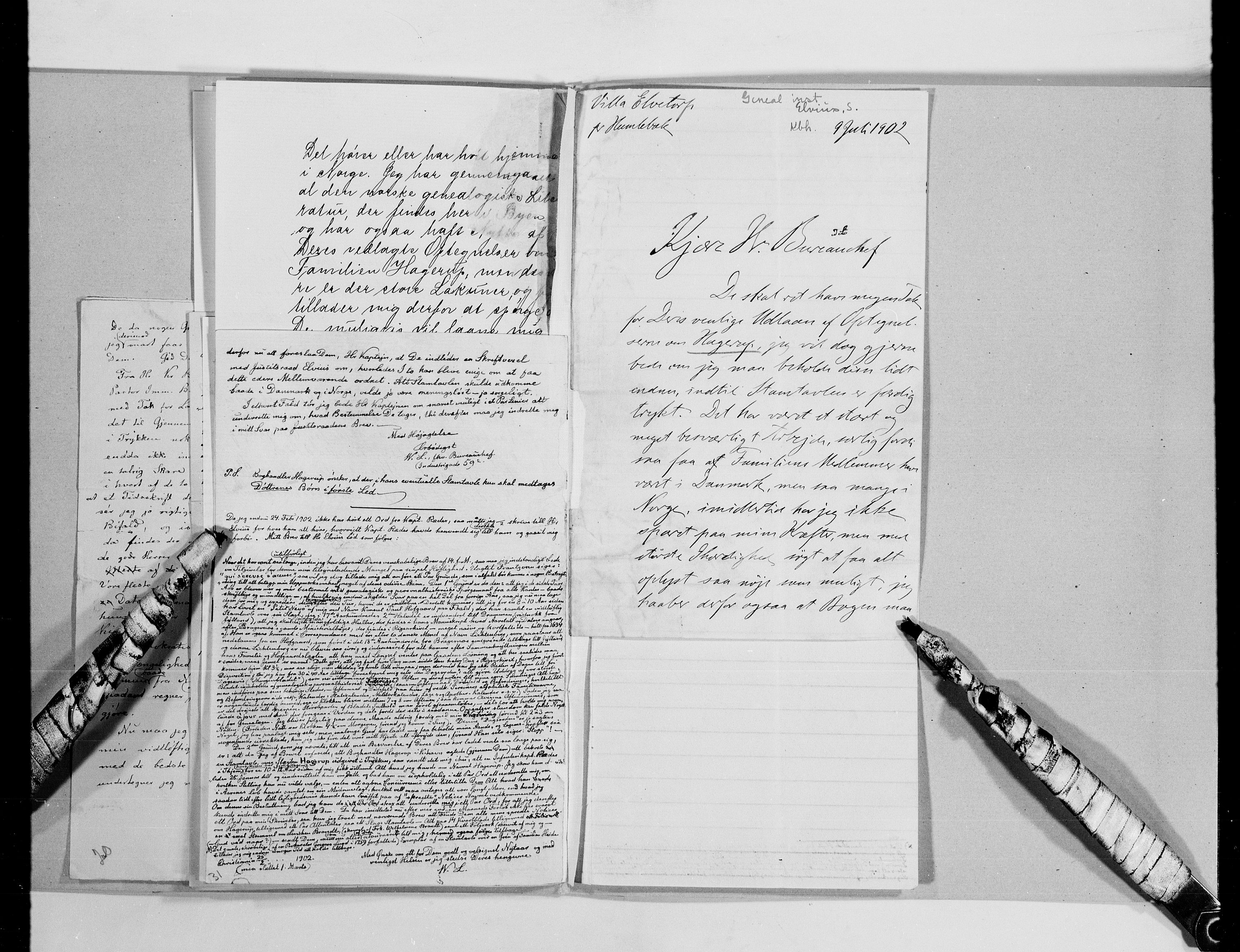 Lassens samlinger, AV/RA-PA-0051/G/L0097: Alfabetisk ordnede brev til Wilhelm Lassen: Fabritius - Grønvold, 1815-1907, p. 126