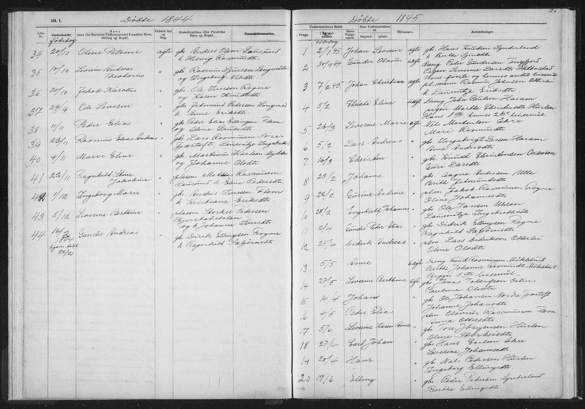 Ministerialprotokoller, klokkerbøker og fødselsregistre - Møre og Romsdal, SAT/A-1454/536/L0514: Parish register (official) no. 536D01, 1840-1875, p. 26