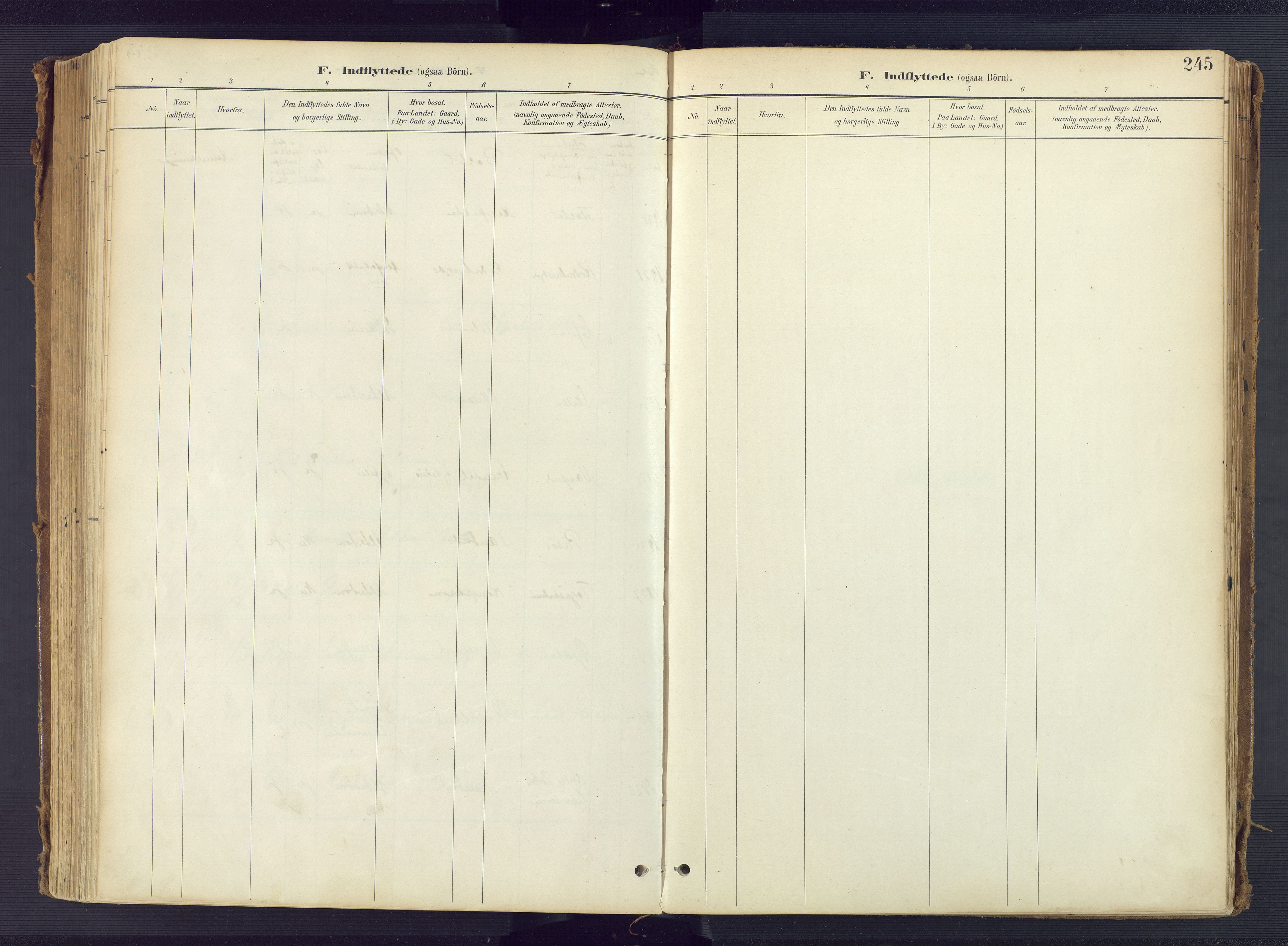 Tromøy sokneprestkontor, AV/SAK-1111-0041/F/Fa/L0010: Parish register (official) no. A 10, 1896-1912, p. 245