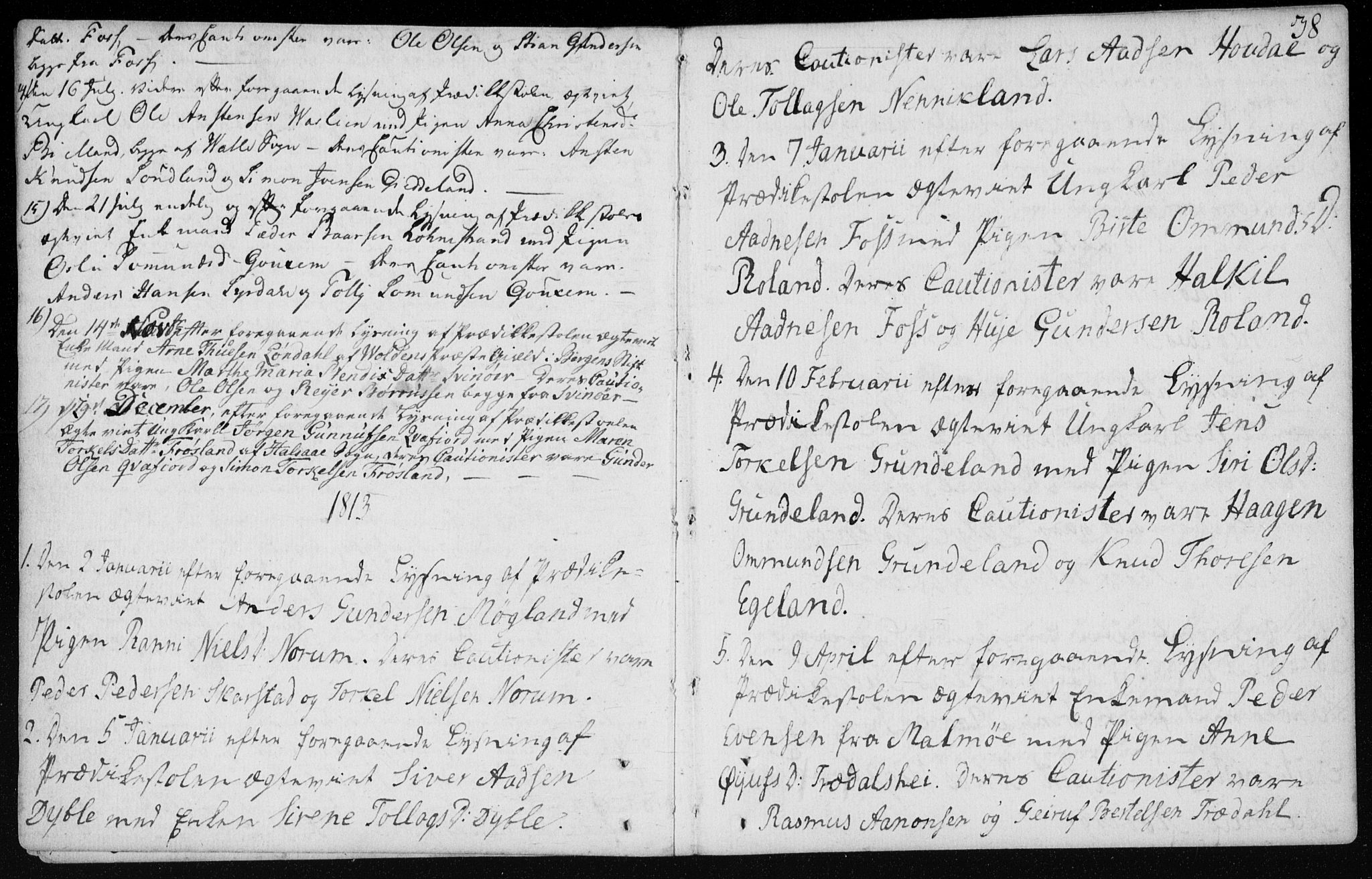 Sør-Audnedal sokneprestkontor, AV/SAK-1111-0039/F/Fa/Fab/L0003: Parish register (official) no. A 3, 1766-1828, p. 38