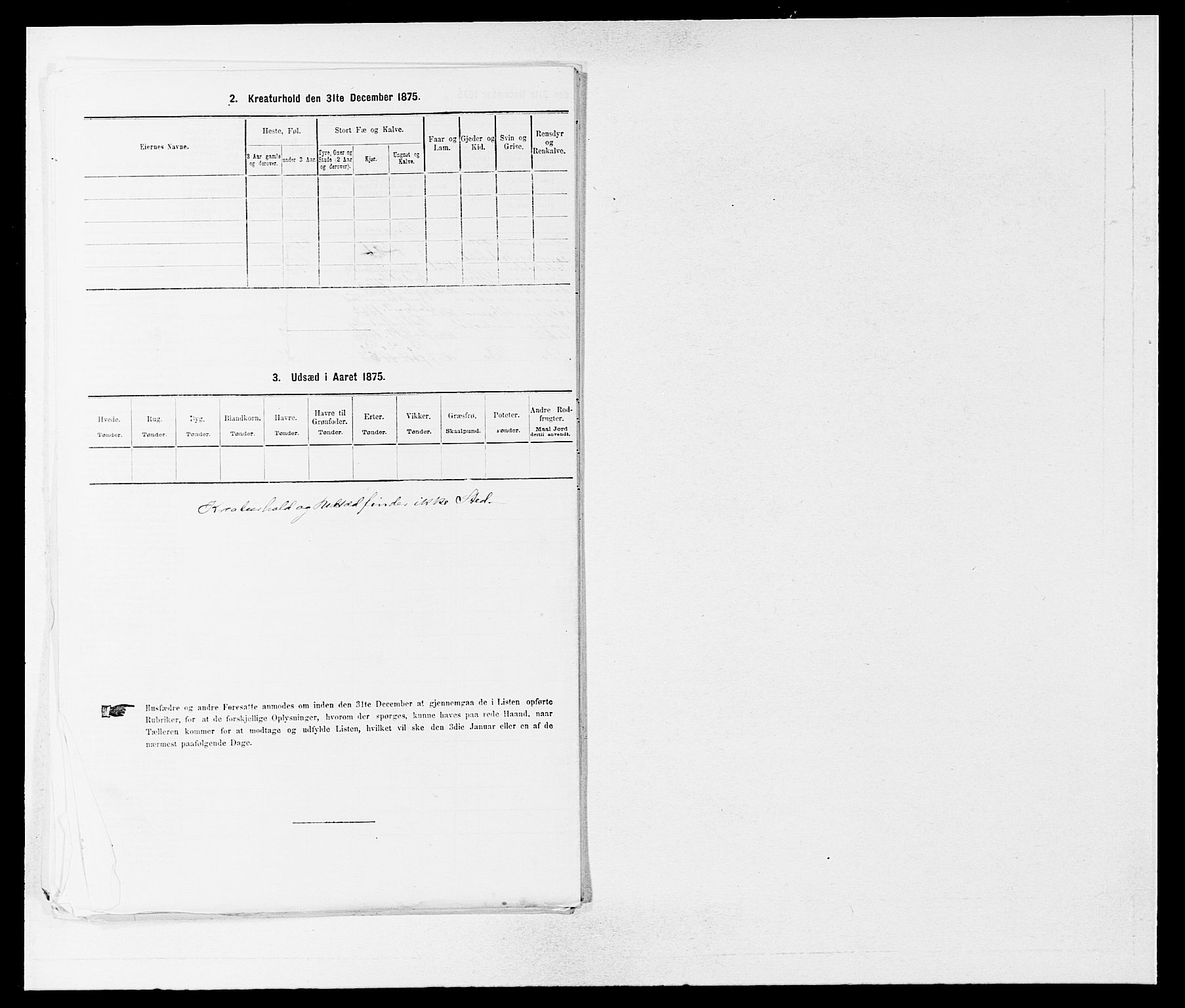 SAB, 1875 census for 1245P Sund, 1875, p. 1225