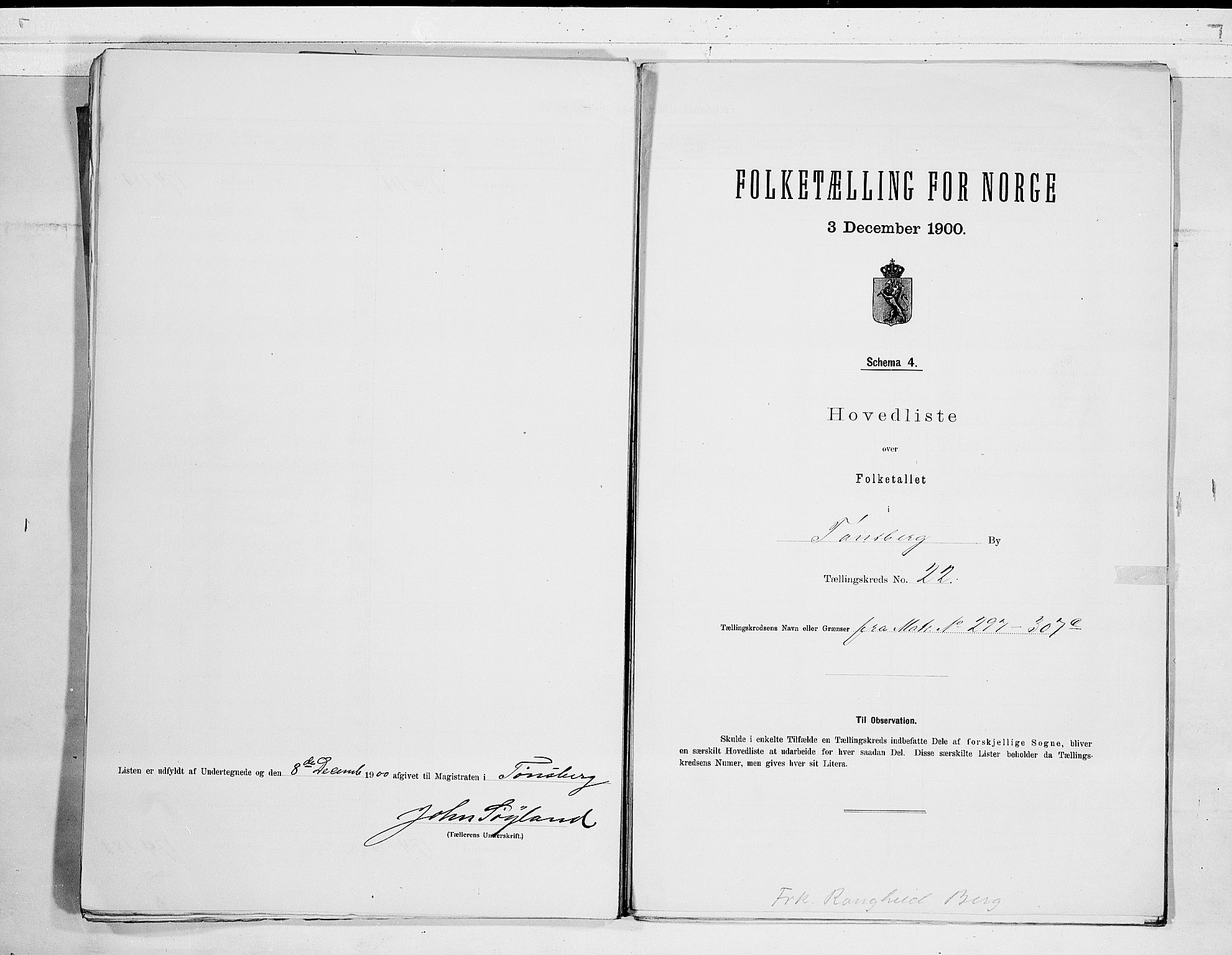 RA, 1900 census for Tønsberg, 1900, p. 46