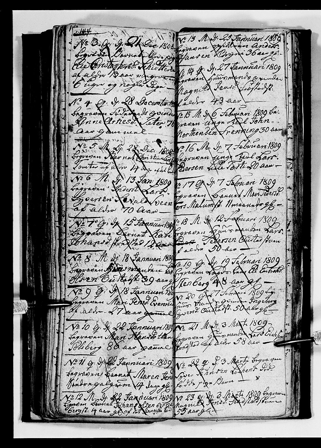 Romedal prestekontor, SAH/PREST-004/L/L0004: Parish register (copy) no. 4, 1807-1814, p. 144-145