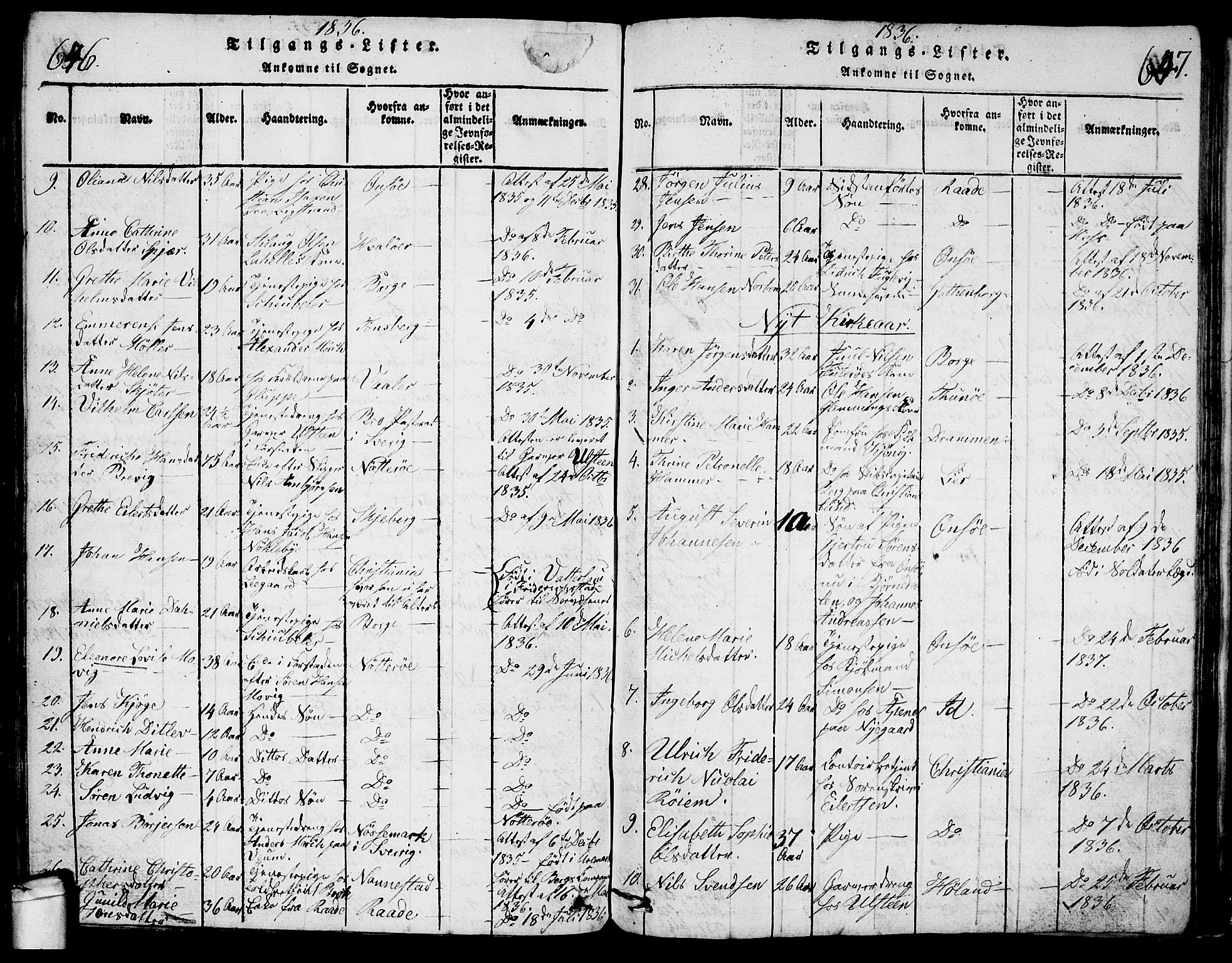 Glemmen prestekontor Kirkebøker, AV/SAO-A-10908/G/Ga/L0001: Parish register (copy) no. 1, 1816-1838, p. 646-647