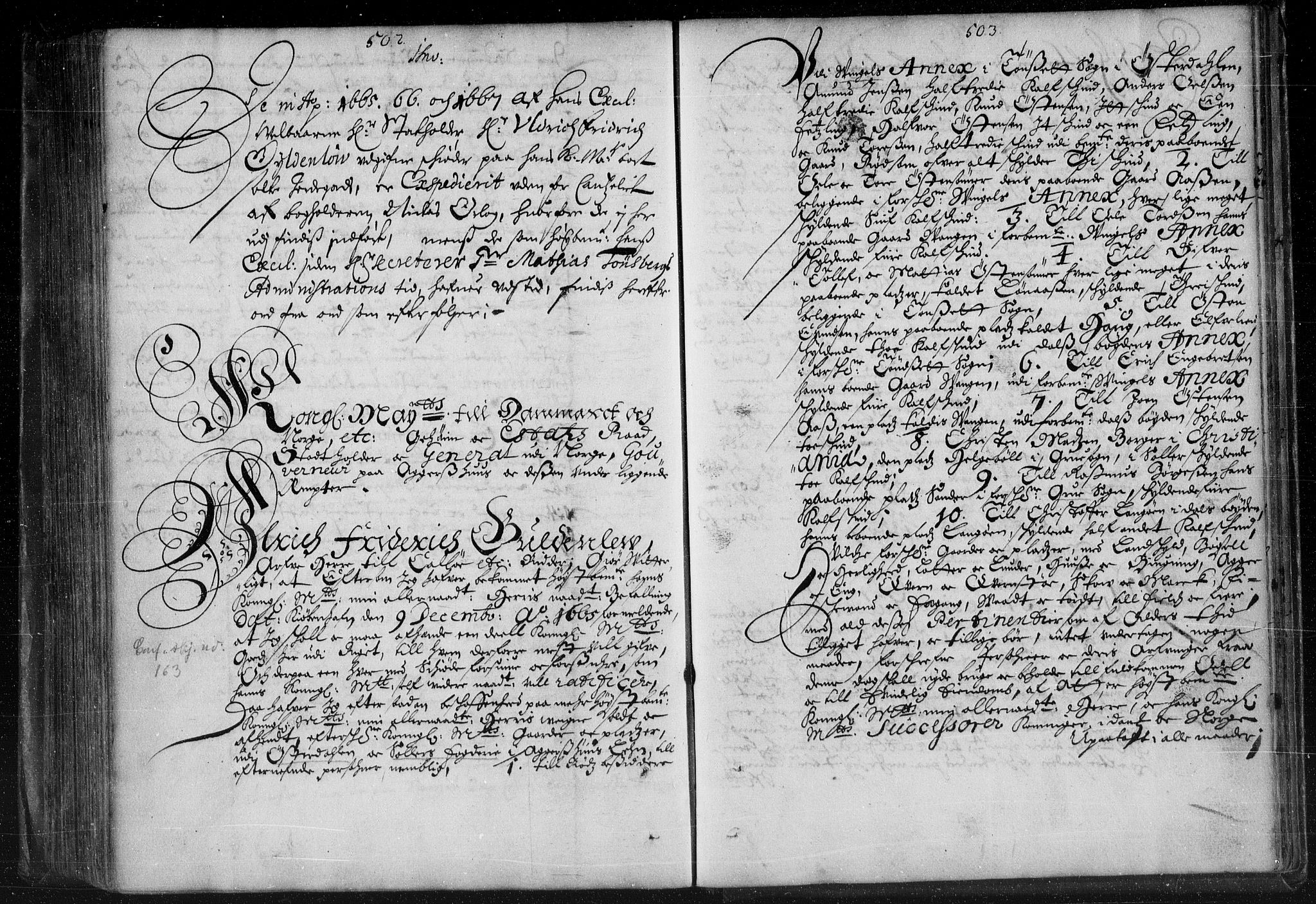 Stattholderembetet 1572-1771, RA/EA-2870/Bb/L0007: Skjøteprotokoll, 1663-1668, p. 502-503
