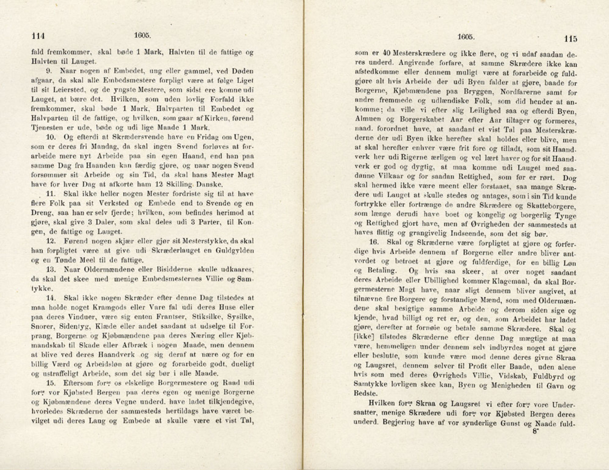 Publikasjoner utgitt av Det Norske Historiske Kildeskriftfond, PUBL/-/-/-: Norske Rigs-Registranter, bind 4, 1603-1618, p. 114-115