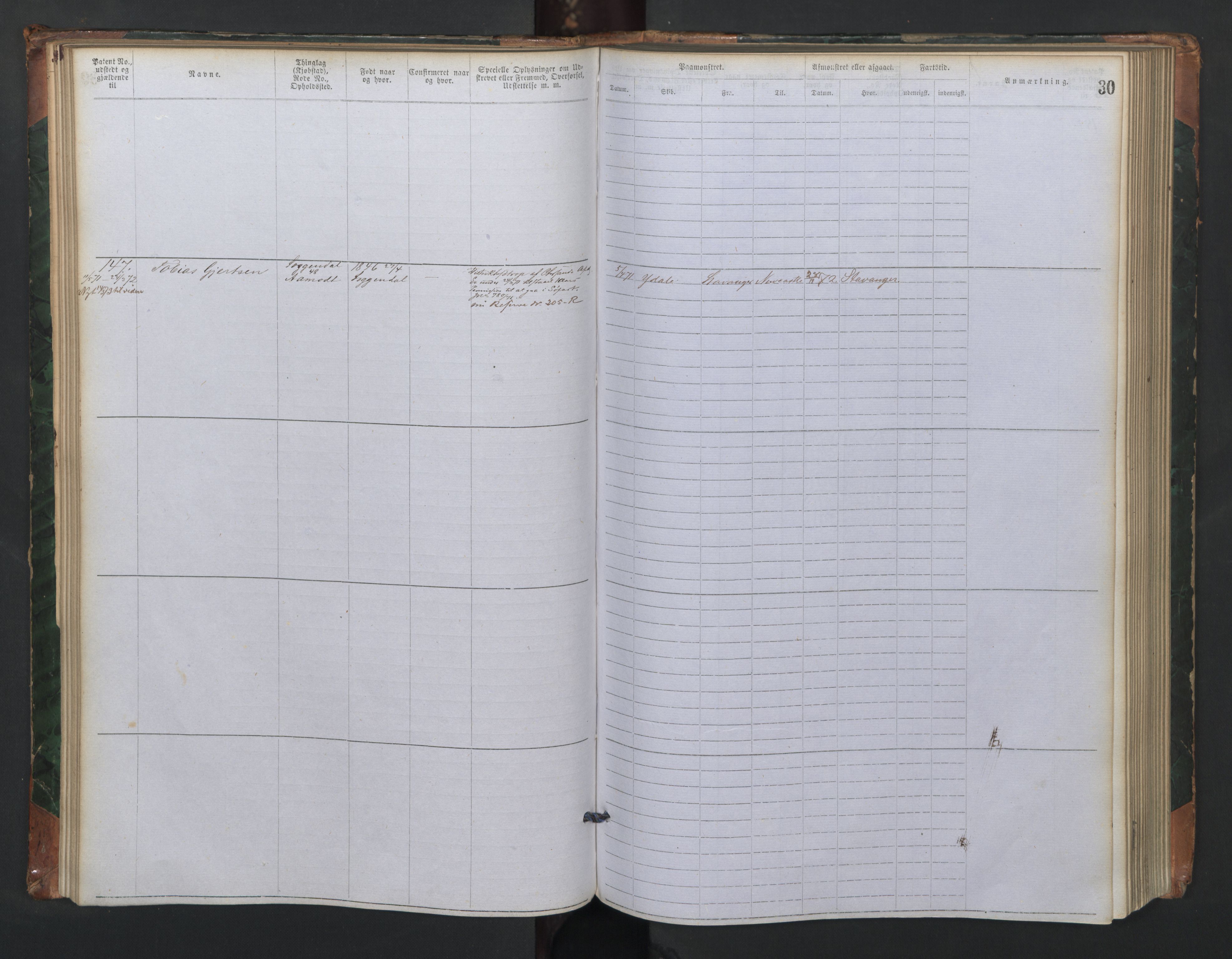 Sogndal mønstringskrets, SAK/2031-0020/F/Fa/L0001: Annotasjonsrulle nr 1-635 med register, P-1, 1868-1931, p. 25