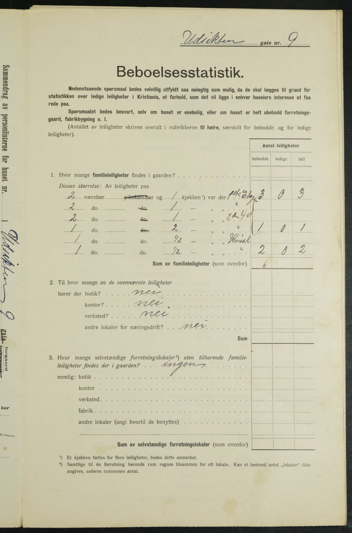 OBA, Municipal Census 1913 for Kristiania, 1913, p. 121261