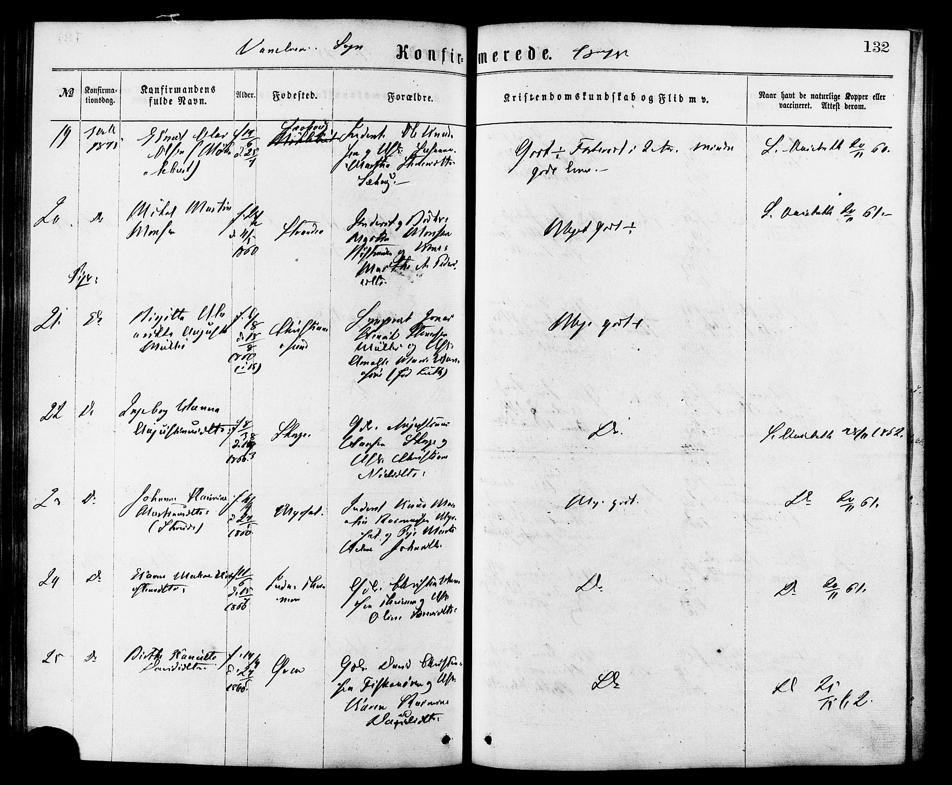 Ministerialprotokoller, klokkerbøker og fødselsregistre - Møre og Romsdal, SAT/A-1454/501/L0007: Parish register (official) no. 501A07, 1868-1884, p. 132
