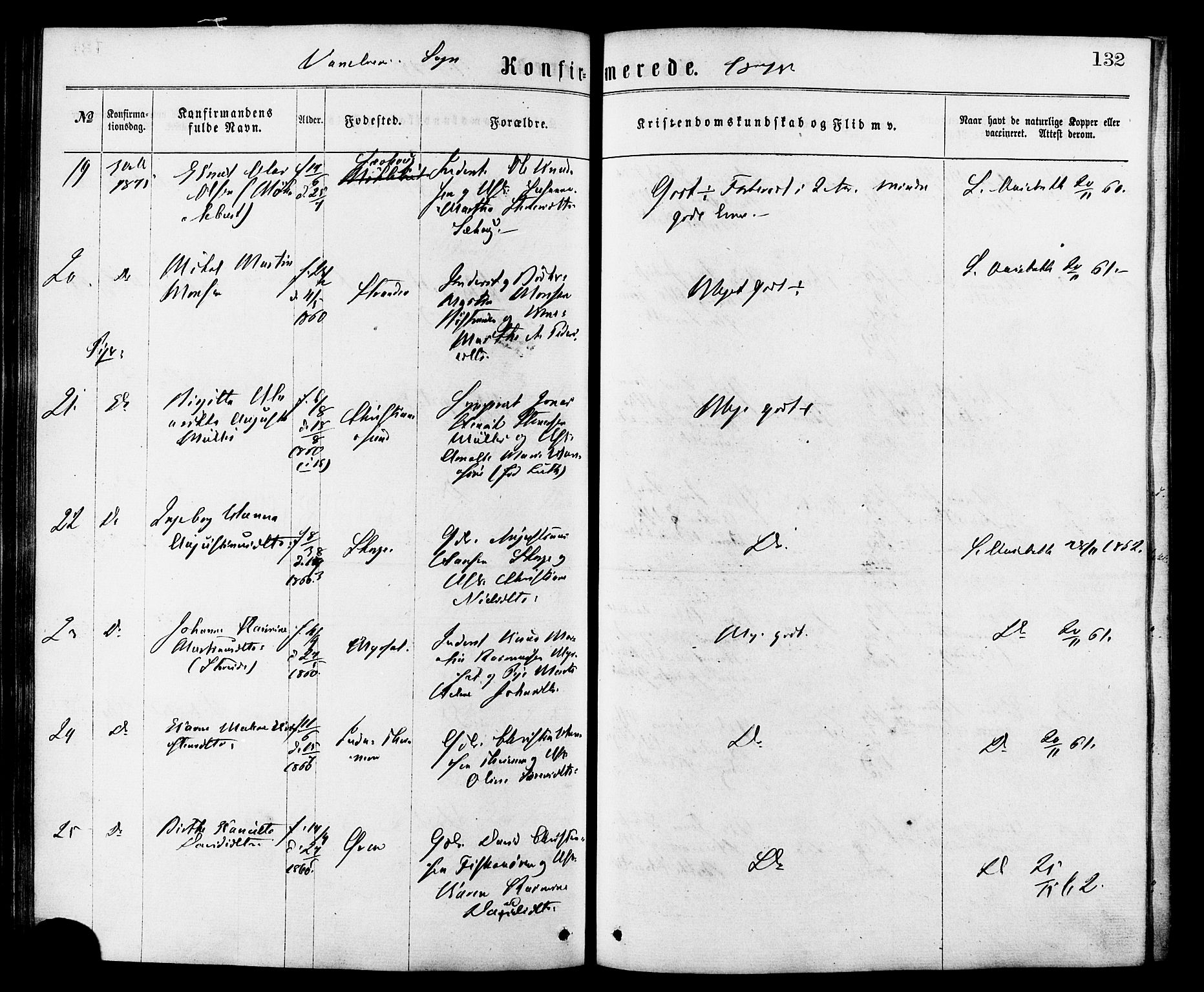 Ministerialprotokoller, klokkerbøker og fødselsregistre - Møre og Romsdal, AV/SAT-A-1454/501/L0007: Parish register (official) no. 501A07, 1868-1884, p. 132