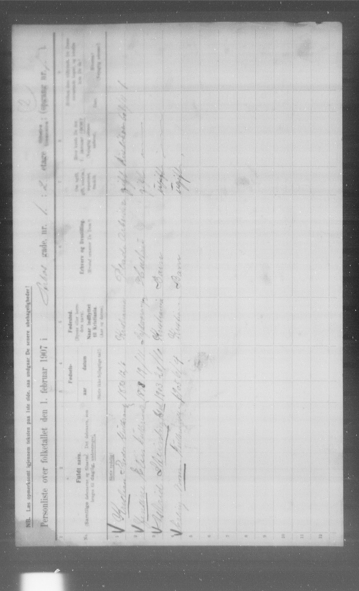 OBA, Municipal Census 1907 for Kristiania, 1907, p. 925