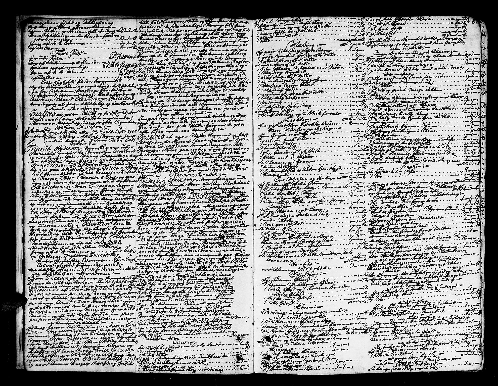 Mandal sorenskriveri, AV/SAK-1221-0005/001/H/Hc/L0013: Skifteprotokoll nr 6a, 1717-1729, p. 5b-6a