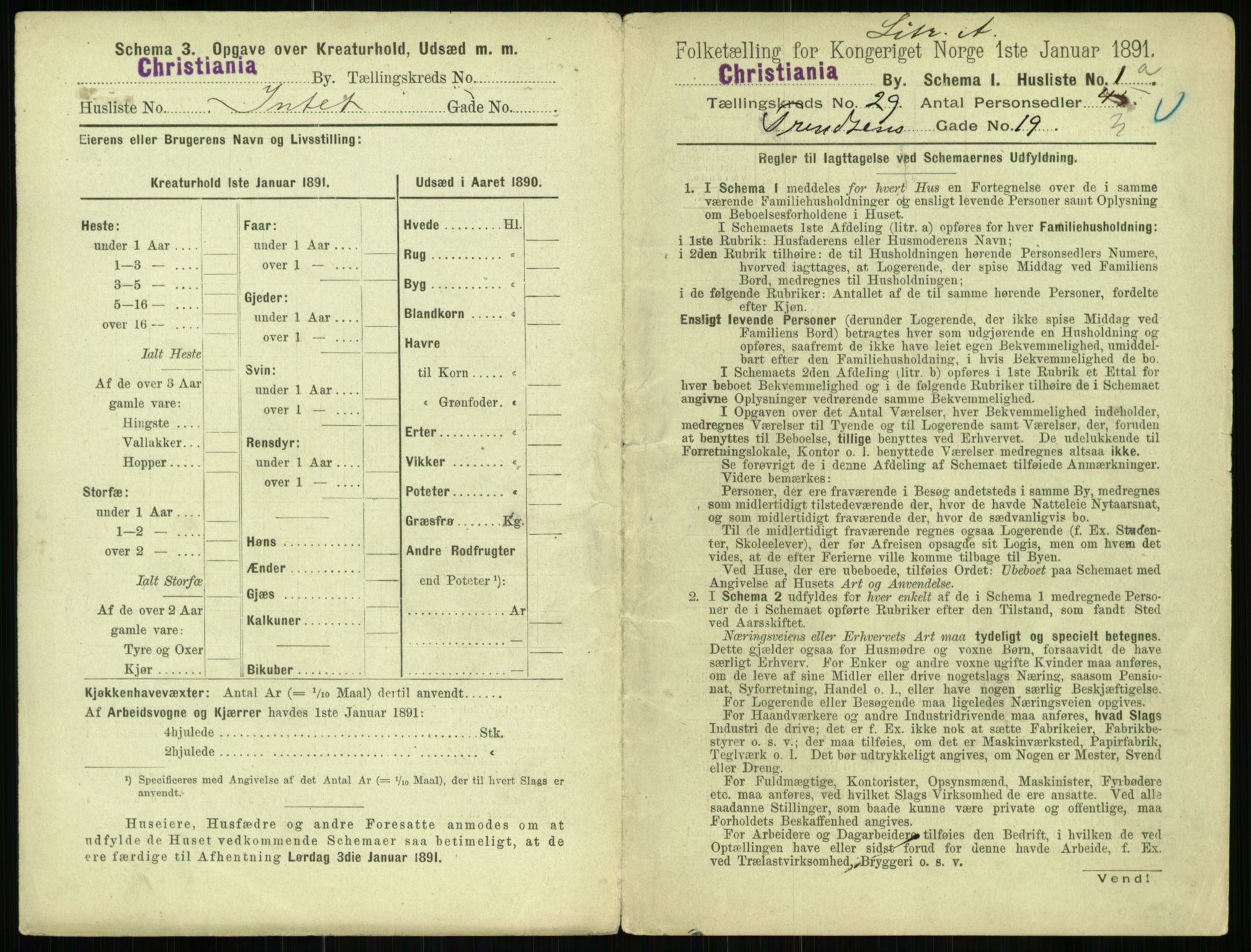 RA, 1891 census for 0301 Kristiania, 1891, p. 14824