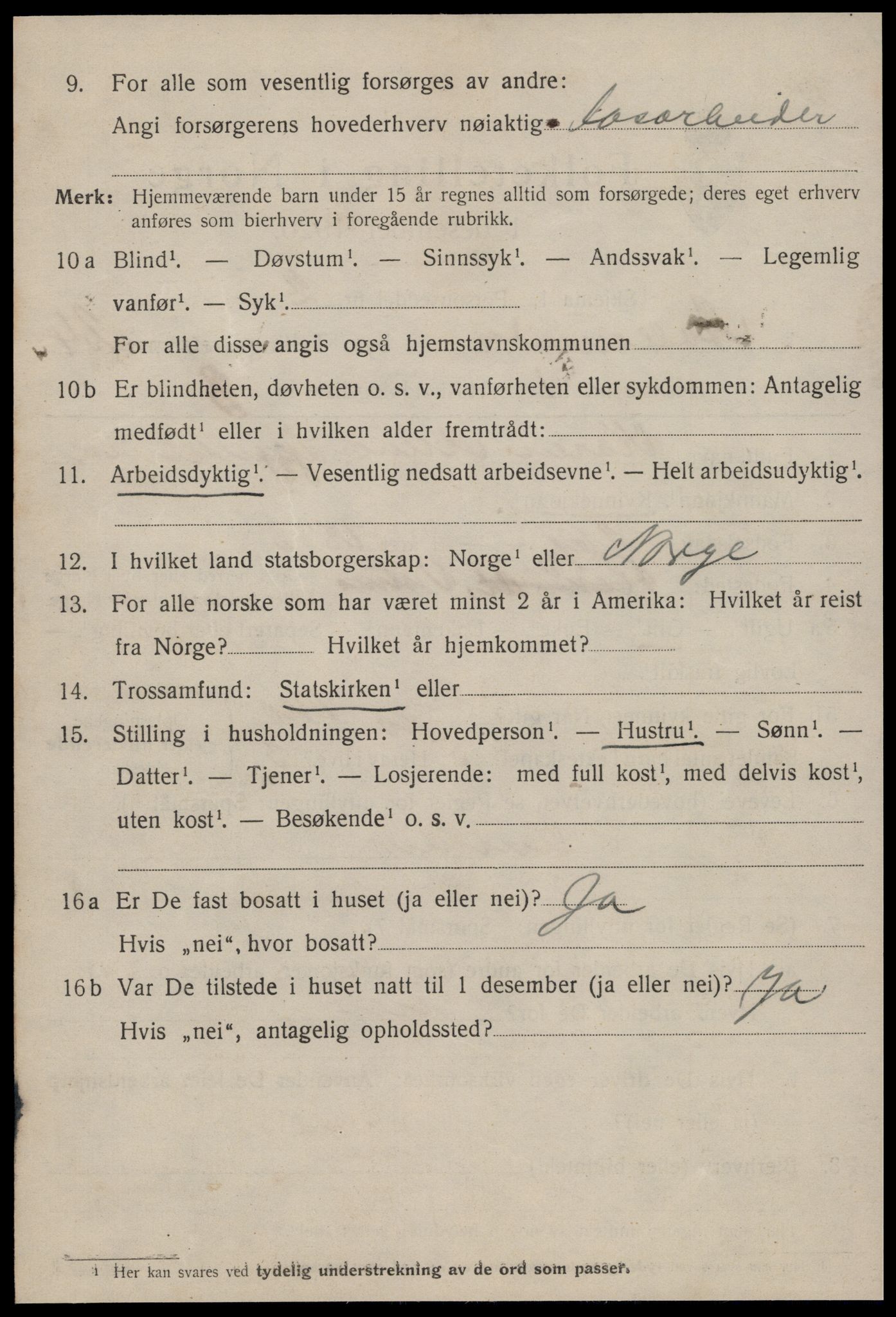 SAT, 1920 census for Ålesund, 1920, p. 43247