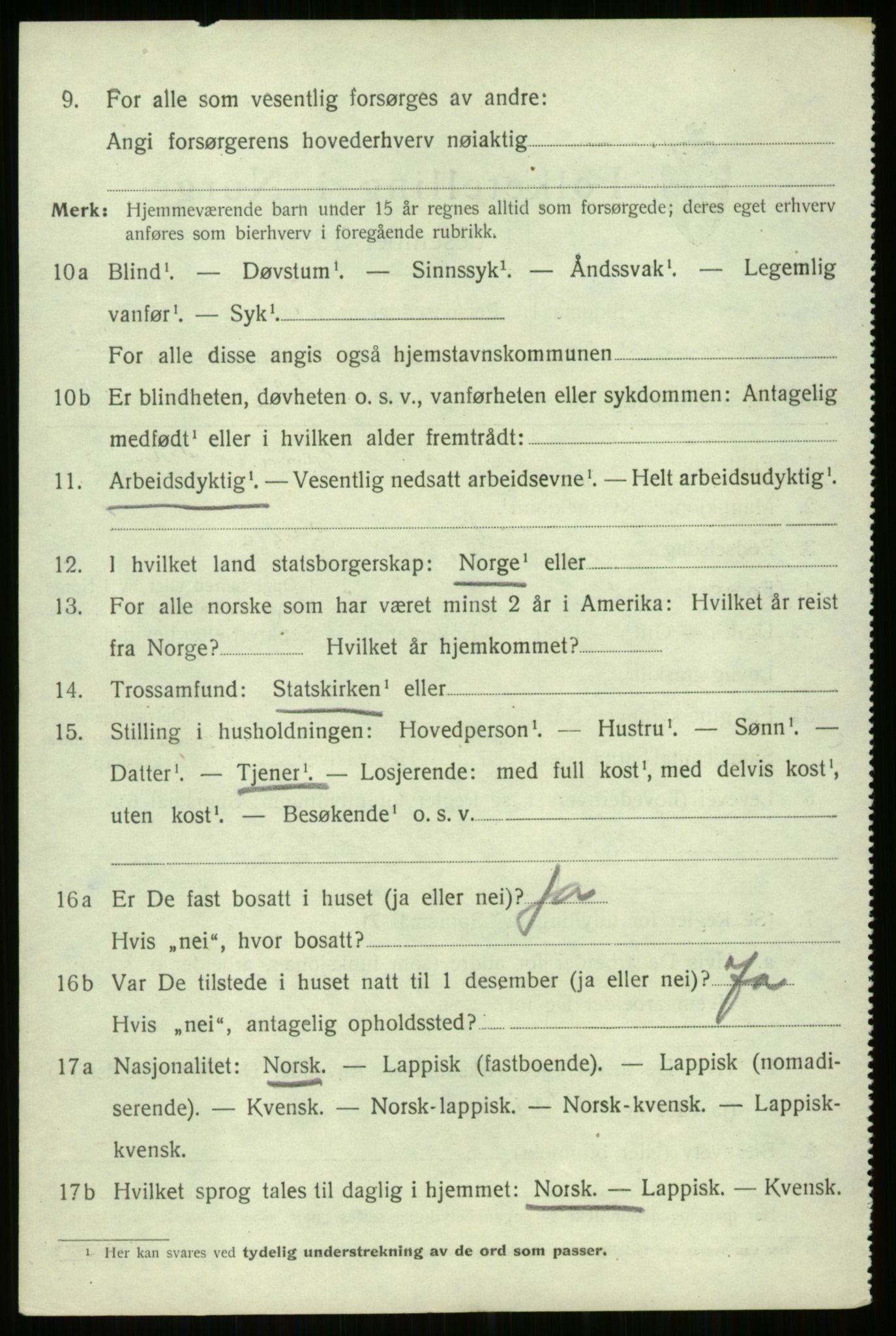 SATØ, 1920 census for Trondenes, 1920, p. 22372