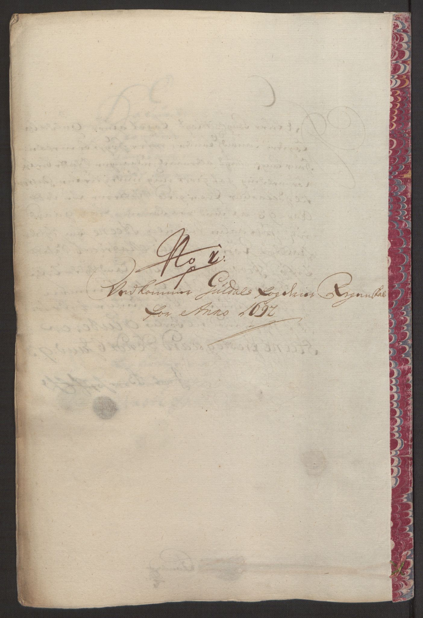 Rentekammeret inntil 1814, Reviderte regnskaper, Fogderegnskap, RA/EA-4092/R59/L3942: Fogderegnskap Gauldal, 1692, p. 200