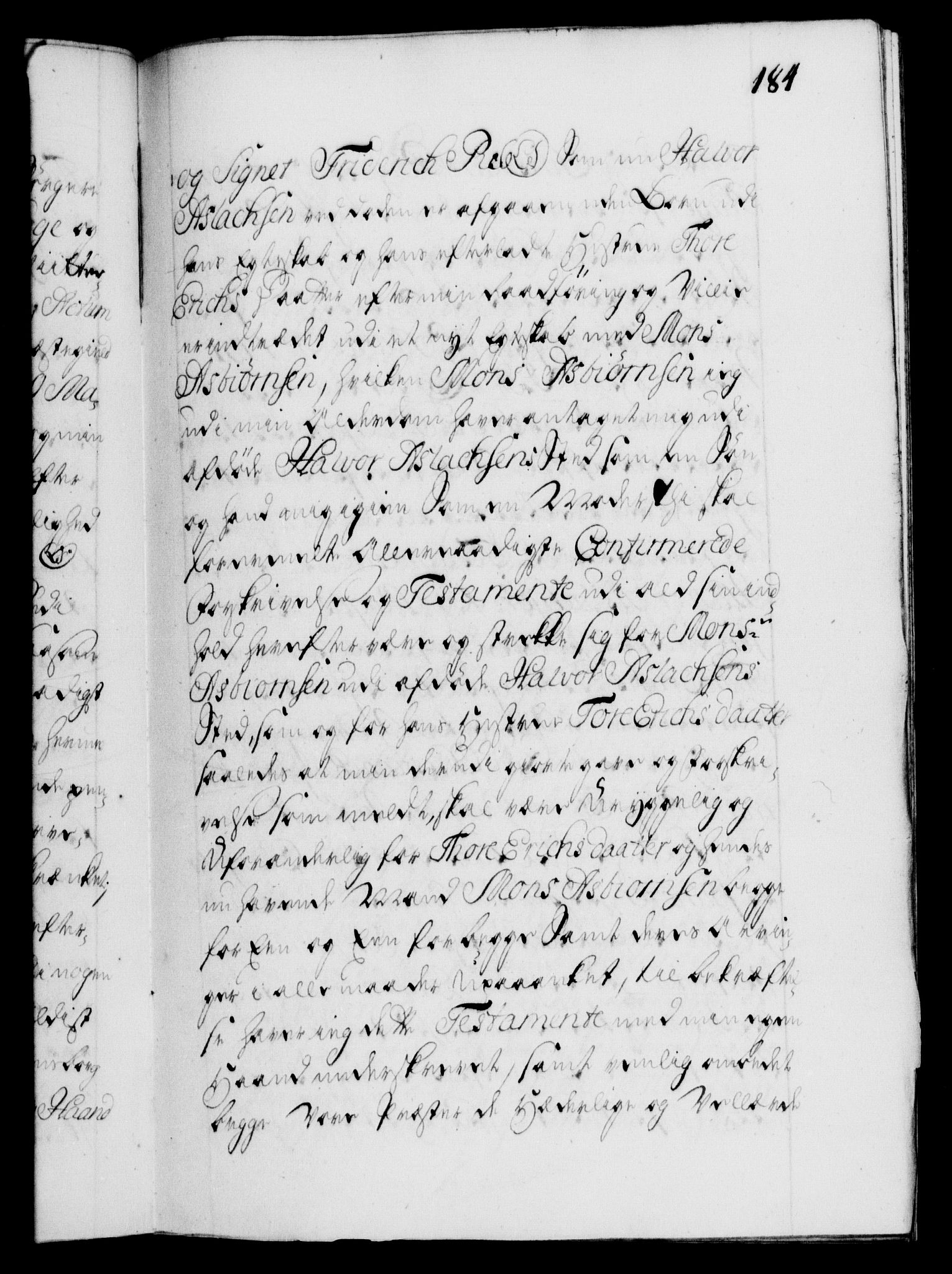 Danske Kanselli 1572-1799, AV/RA-EA-3023/F/Fc/Fca/Fcaa/L0027: Norske registre, 1730-1732, p. 184a