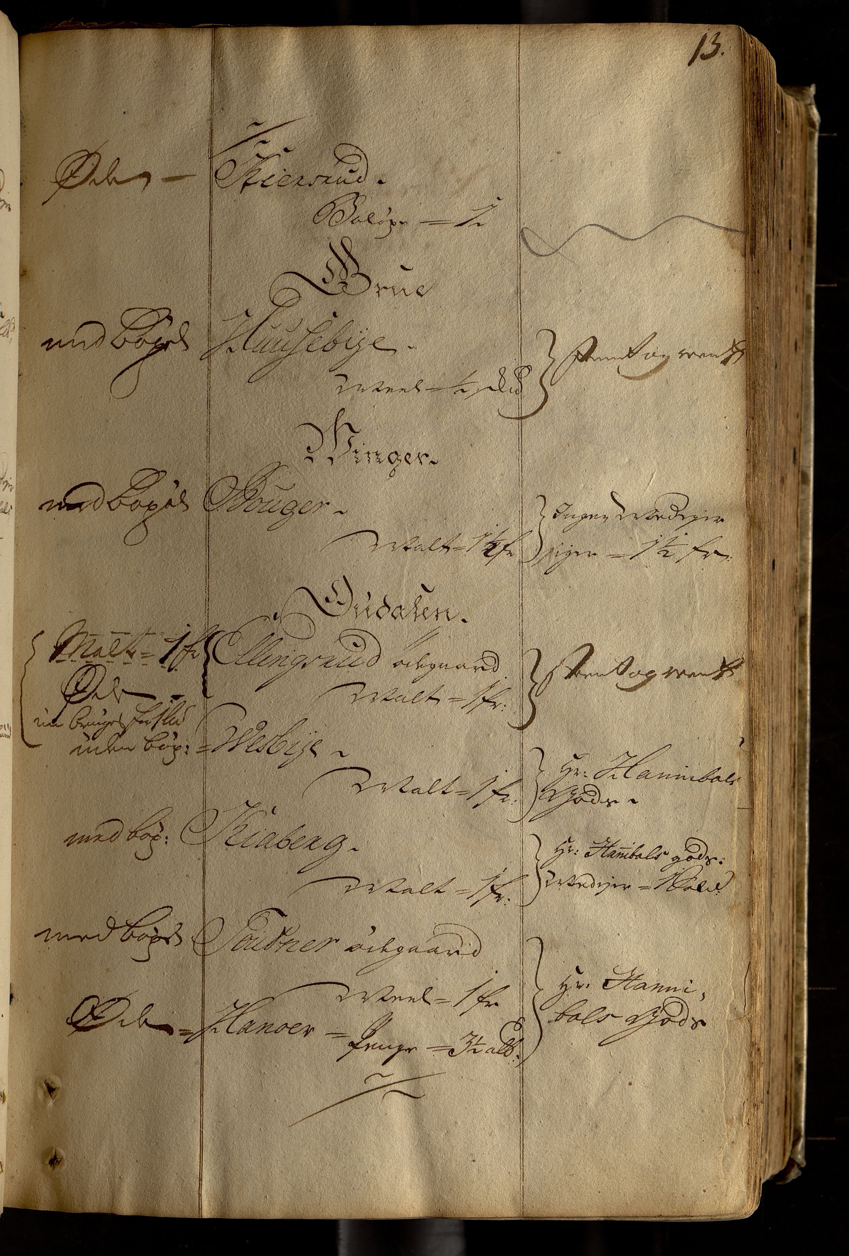 Oslo Hospital, OBA/A-10422/R/Raa/L0001: Opsloe Hospitals Hovedsregnschabsbog, 1724-1755