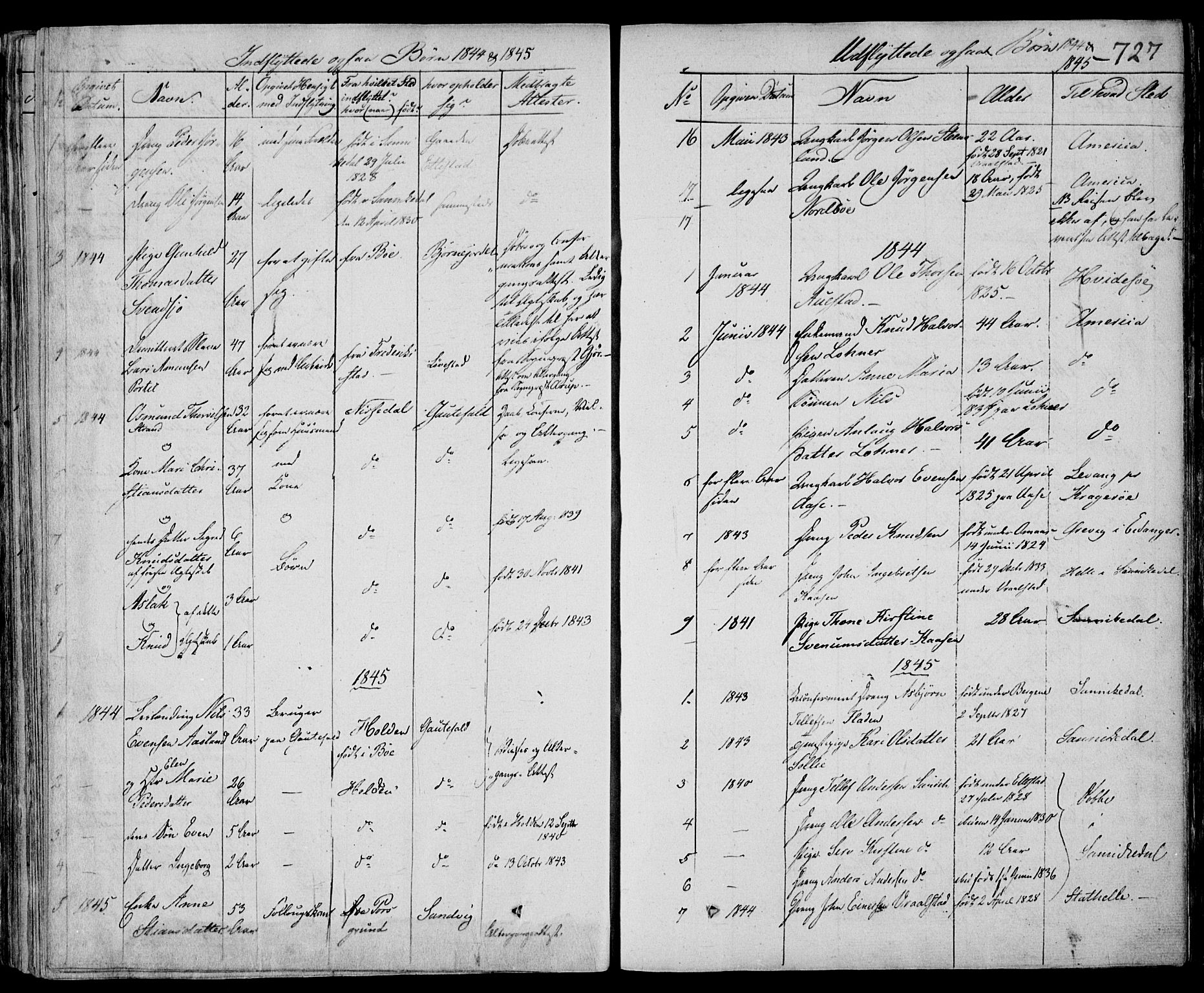 Drangedal kirkebøker, SAKO/A-258/F/Fa/L0007b: Parish register (official) no. 7b, 1837-1856, p. 727