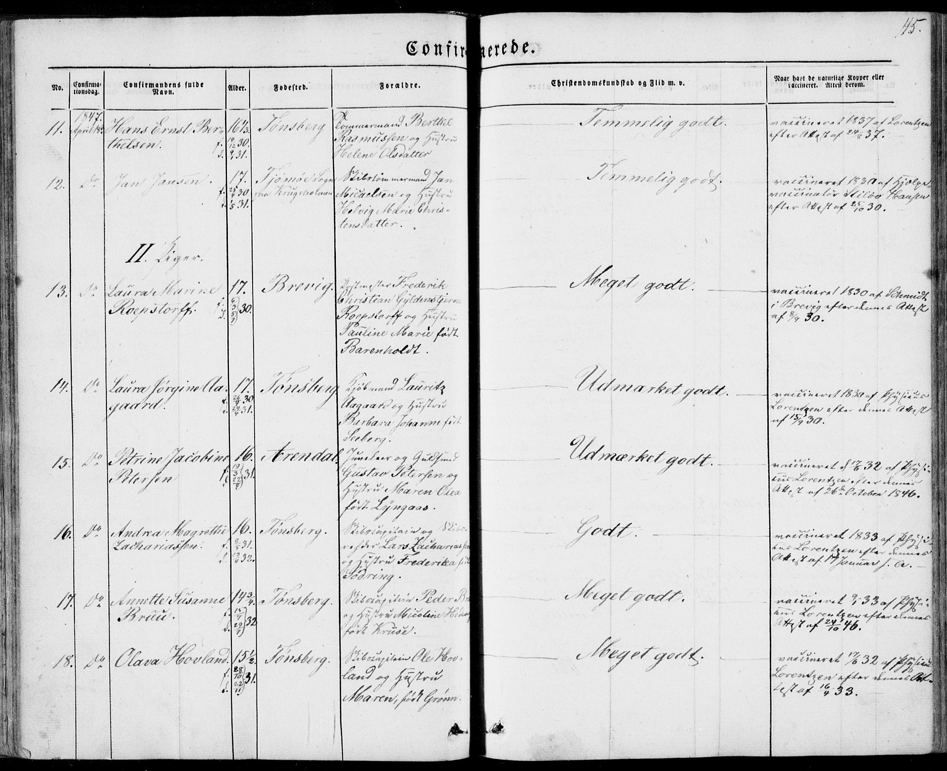 Tønsberg kirkebøker, SAKO/A-330/F/Fa/L0007: Parish register (official) no. I 7, 1845-1854, p. 115