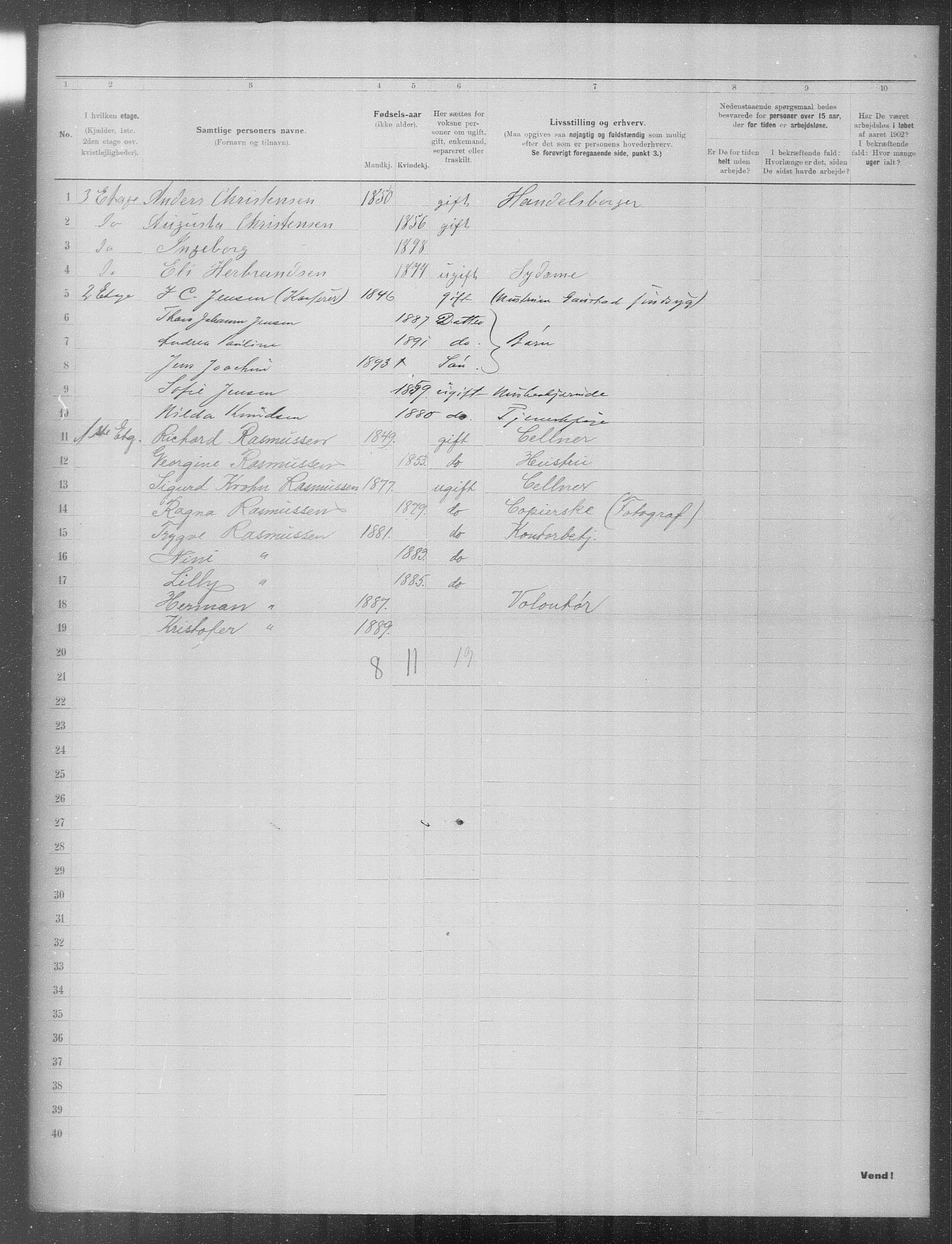 OBA, Municipal Census 1902 for Kristiania, 1902, p. 23570