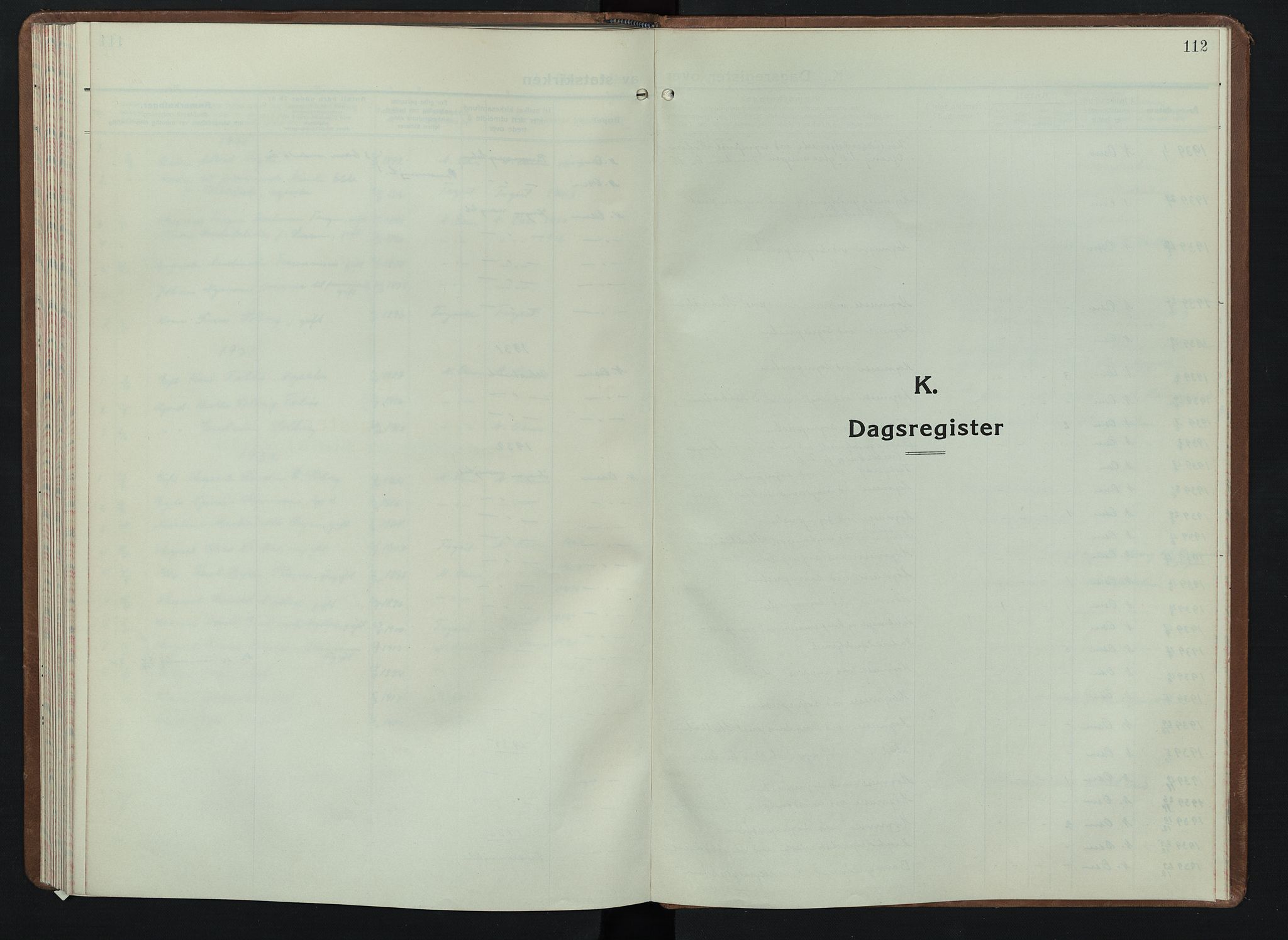 Åmot prestekontor, Hedmark, SAH/PREST-056/H/Ha/Hab/L0007: Parish register (copy) no. 7, 1937-1949, p. 112