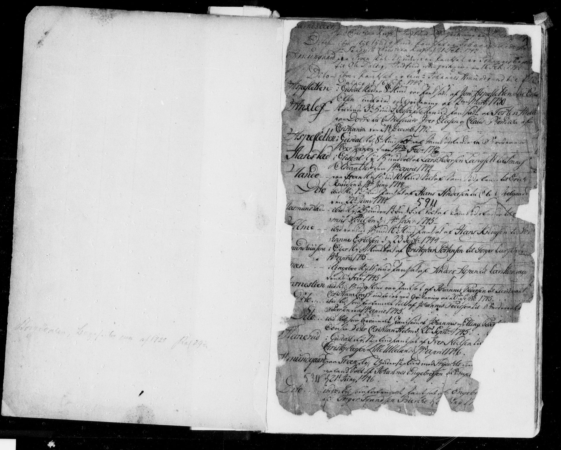 Sør-Gudbrandsdal tingrett, SAH/TING-004/H/Ha/Haa/L0001: Mortgage register no. 1.1, 1720-1842, p. 1