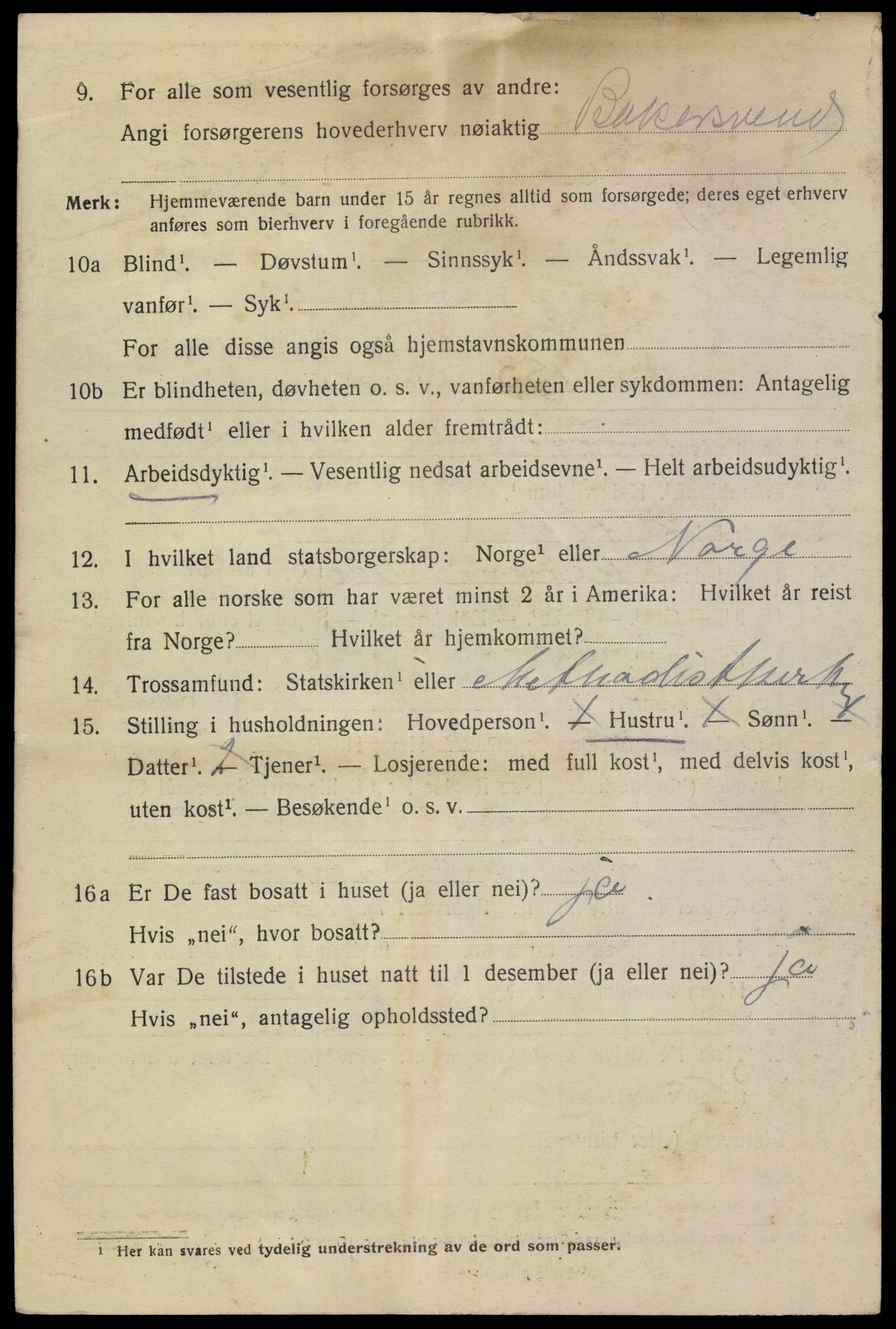 SAKO, 1920 census for Skien, 1920, p. 24791