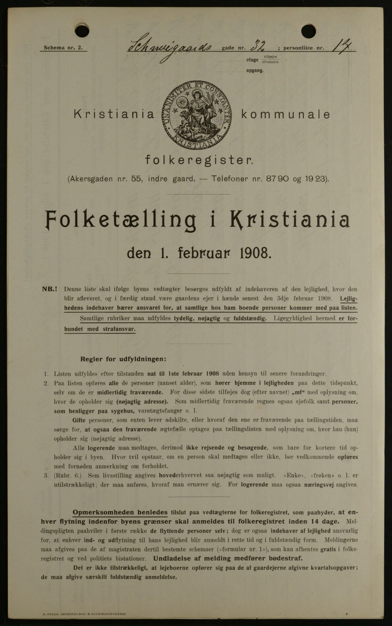 OBA, Municipal Census 1908 for Kristiania, 1908, p. 81779