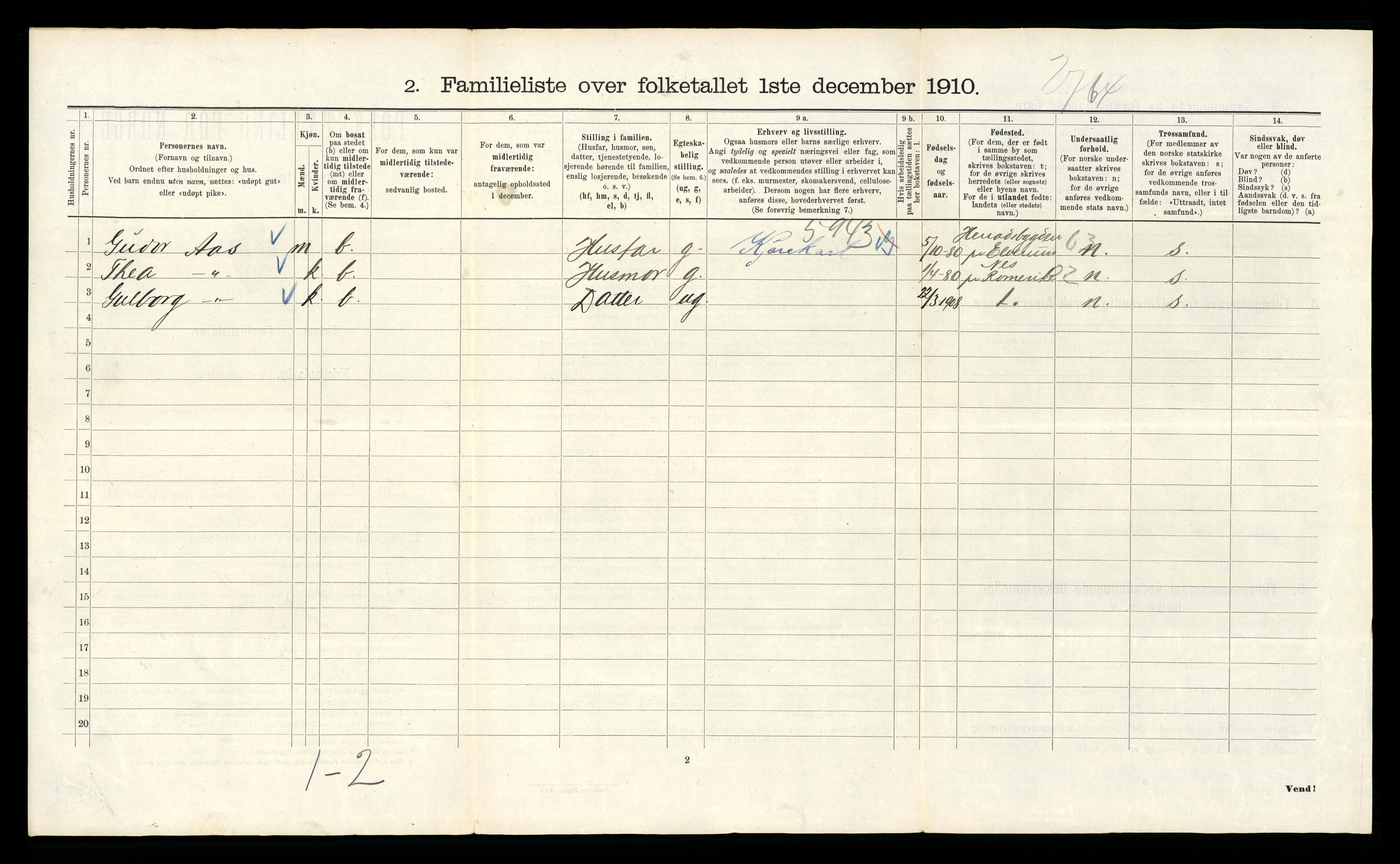 RA, 1910 census for Kristiania, 1910, p. 97547