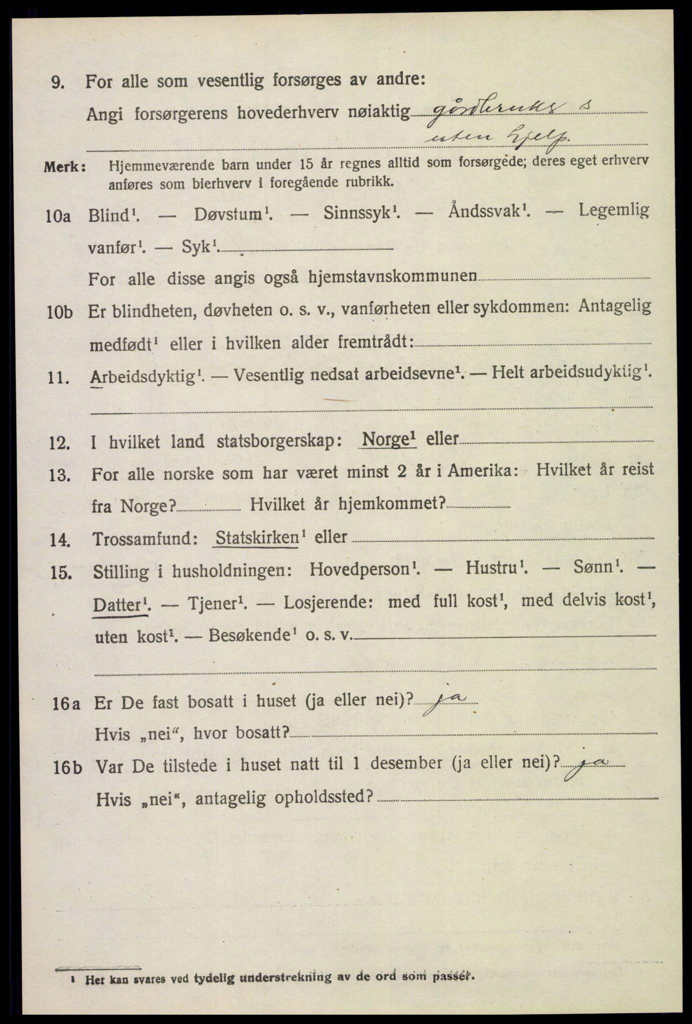 SAH, 1920 census for Sør-Odal, 1920, p. 11040