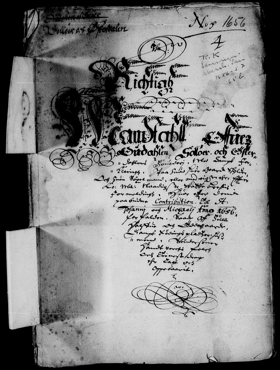 Rentekammeret inntil 1814, Reviderte regnskaper, Lensregnskaper, RA/EA-5023/R/Rb/Rba/L0236: Akershus len, 1656-1657