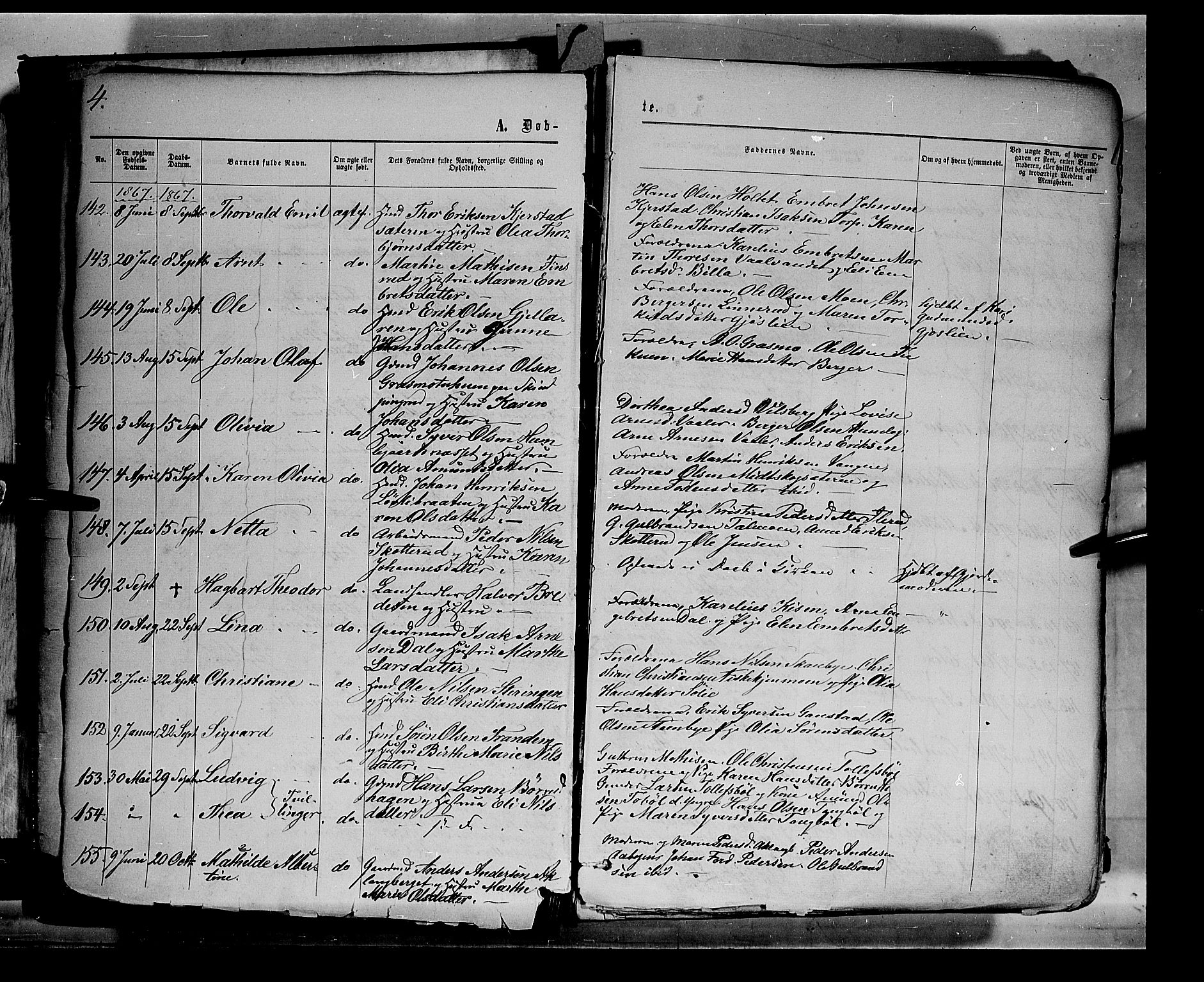 Eidskog prestekontor, AV/SAH-PREST-026/H/Ha/Haa/L0002: Parish register (official) no. 2, 1867-1878, p. 4