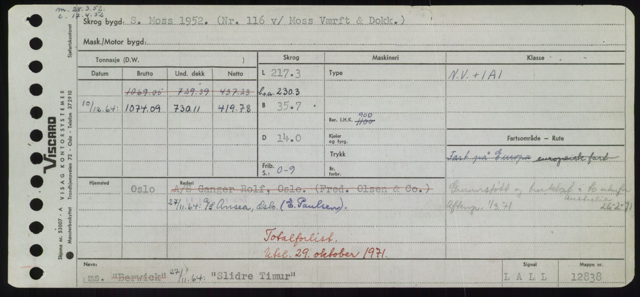 Sjøfartsdirektoratet med forløpere, Skipsmålingen, AV/RA-S-1627/H/Hd/L0034: Fartøy, Sk-Slå, p. 485