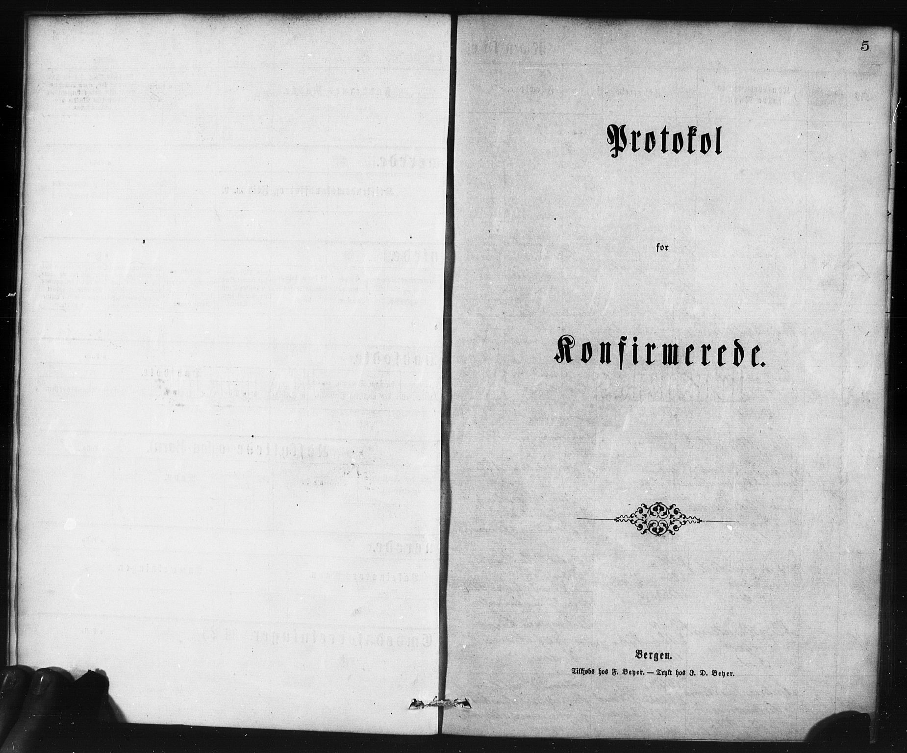 Nykirken Sokneprestembete, SAB/A-77101/H/Haa/L0025: Parish register (official) no. C 4, 1870-1886, p. 5