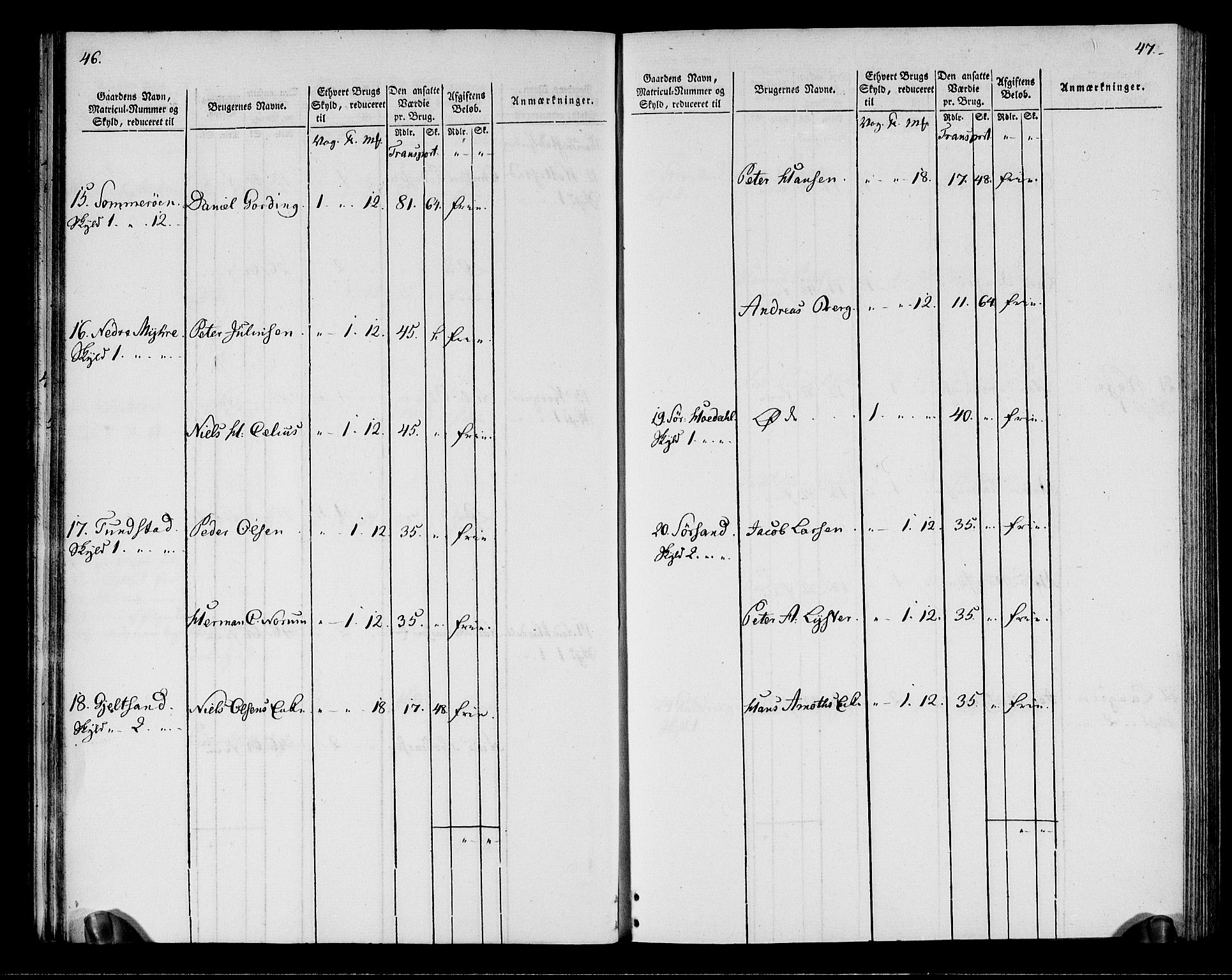 Rentekammeret inntil 1814, Realistisk ordnet avdeling, AV/RA-EA-4070/N/Ne/Nea/L0164: Vesterålen, Andenes og Lofoten fogderi. Oppebørselsregister, 1803, p. 26