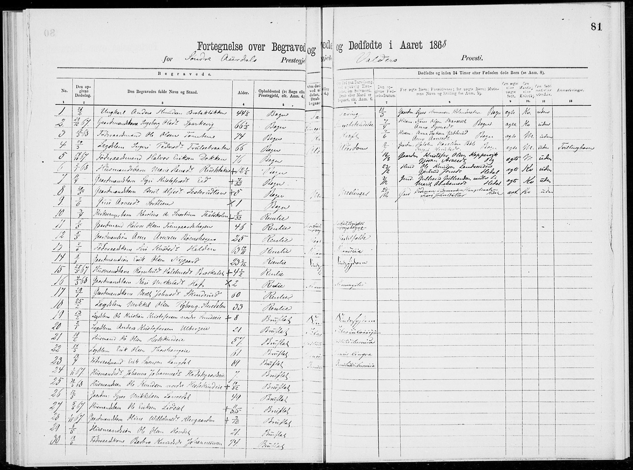 Sør-Aurdal prestekontor, AV/SAH-PREST-128/H/Ha/Haa/L0000: Parish register (official), 1866-1872, p. 81